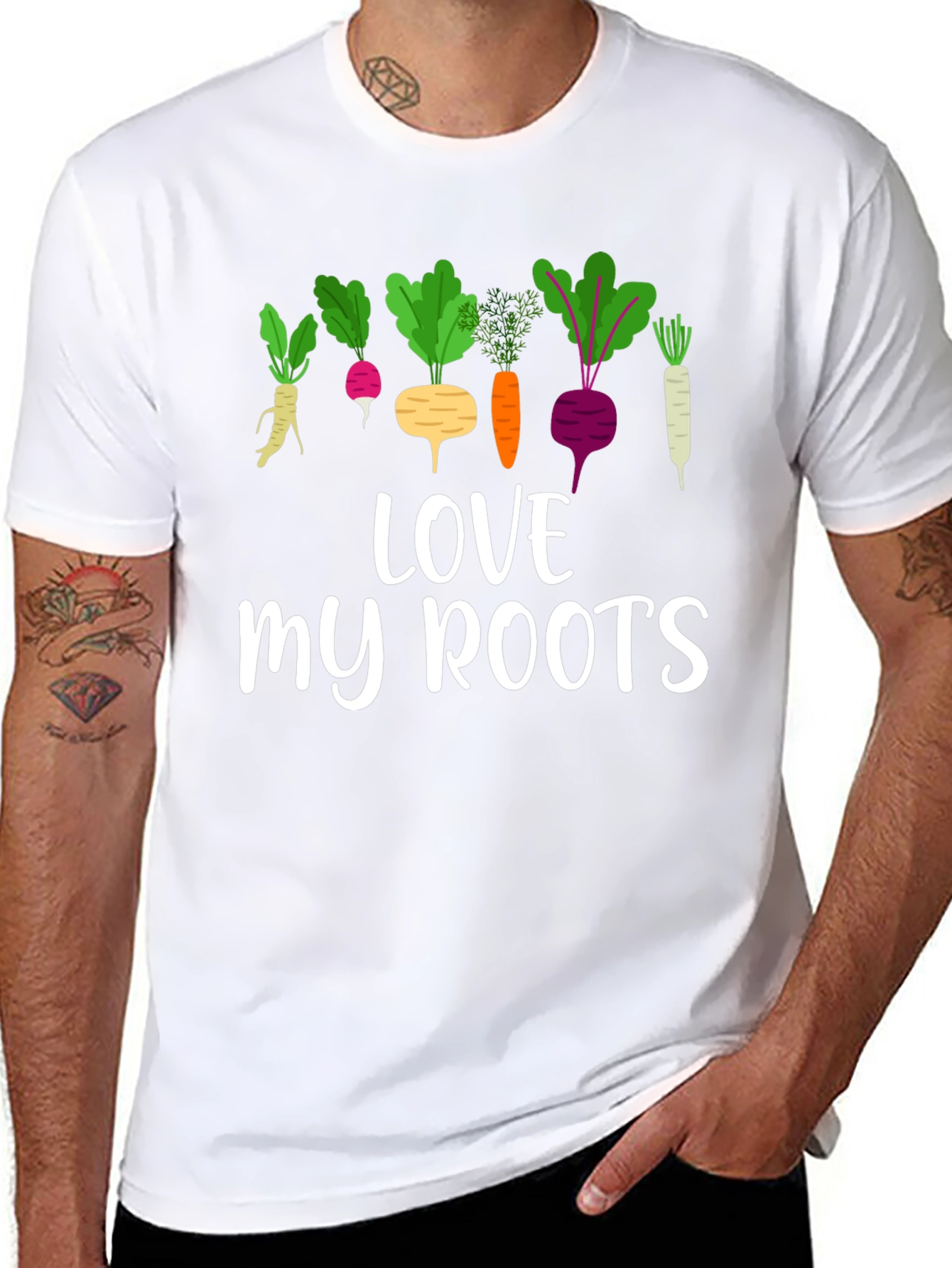 Love My Roots T-Shirt - Vegetable Garden Tee