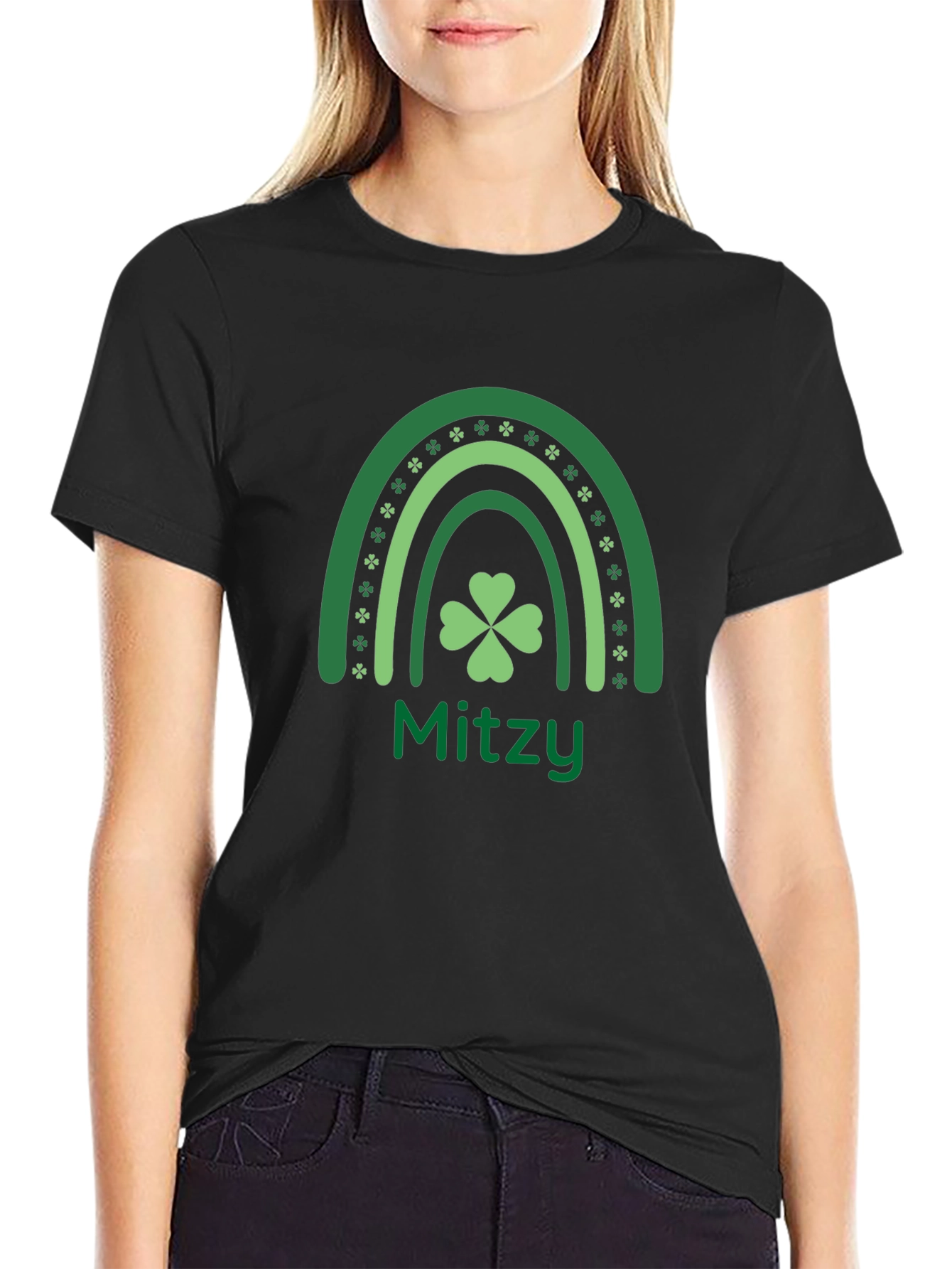 St. Patricks Day Mitzy Rainbow T-Shirt