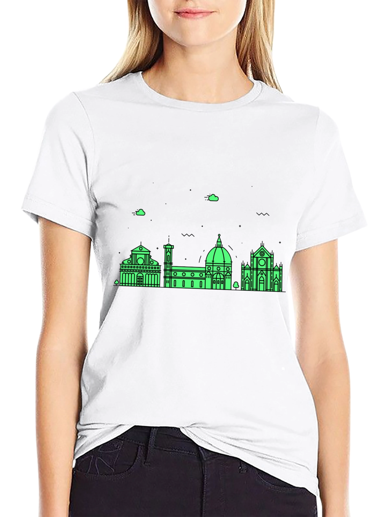 Florence Skyline Mens Graphic Tee