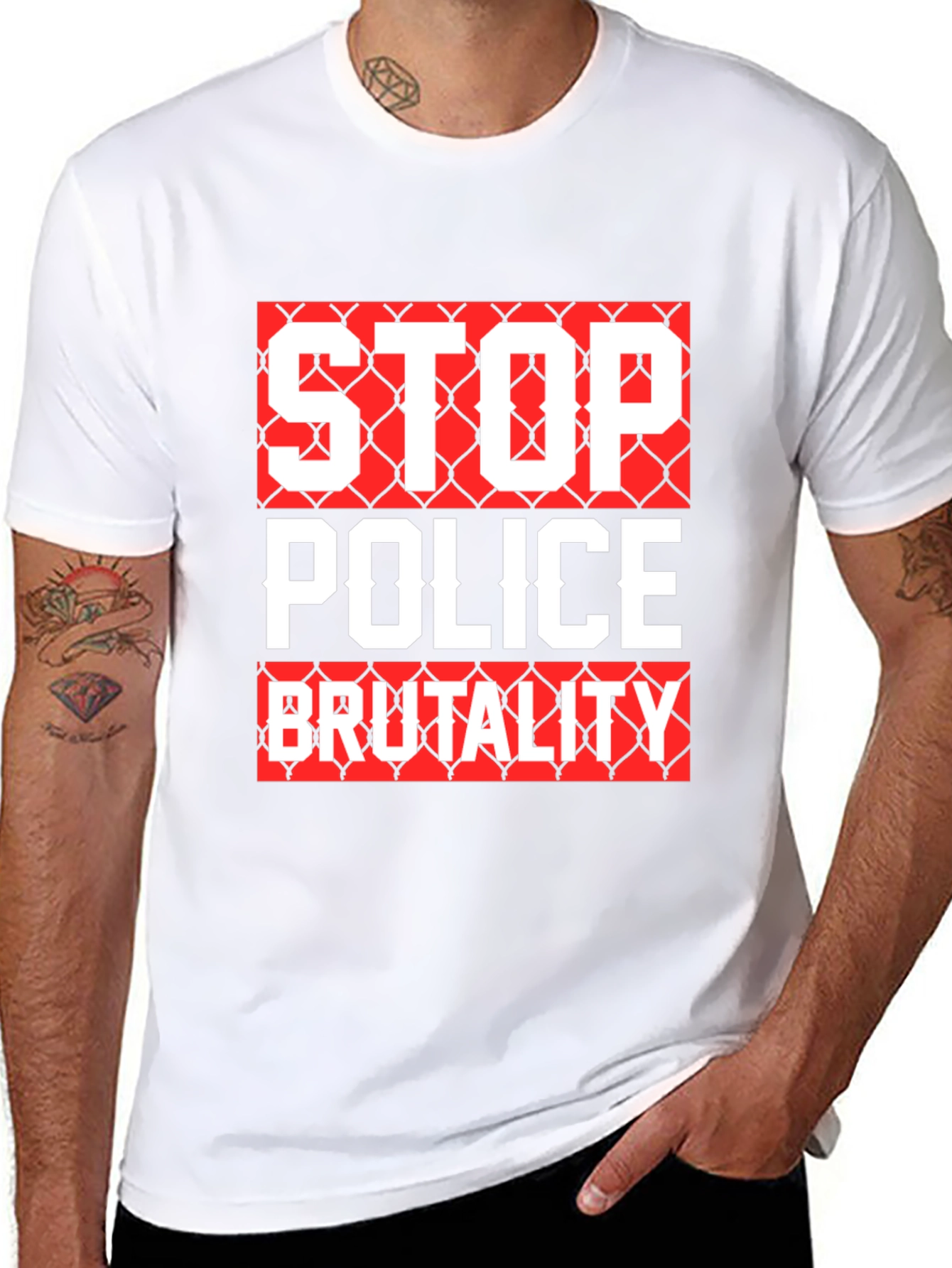 Stop Police Brutality Graphic T-Shirt