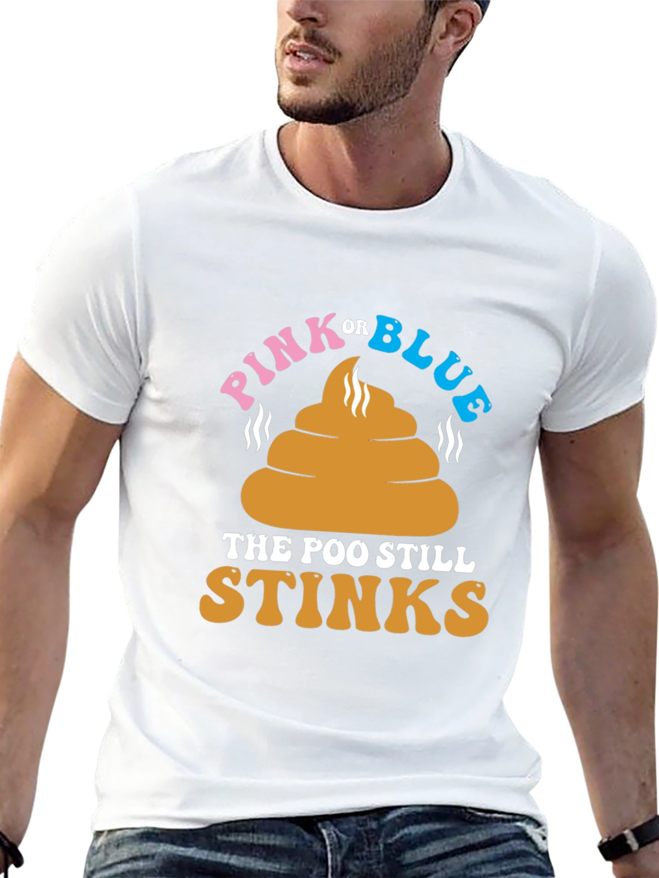 Pink or Blue The Poo Still Stinks T-Shirt