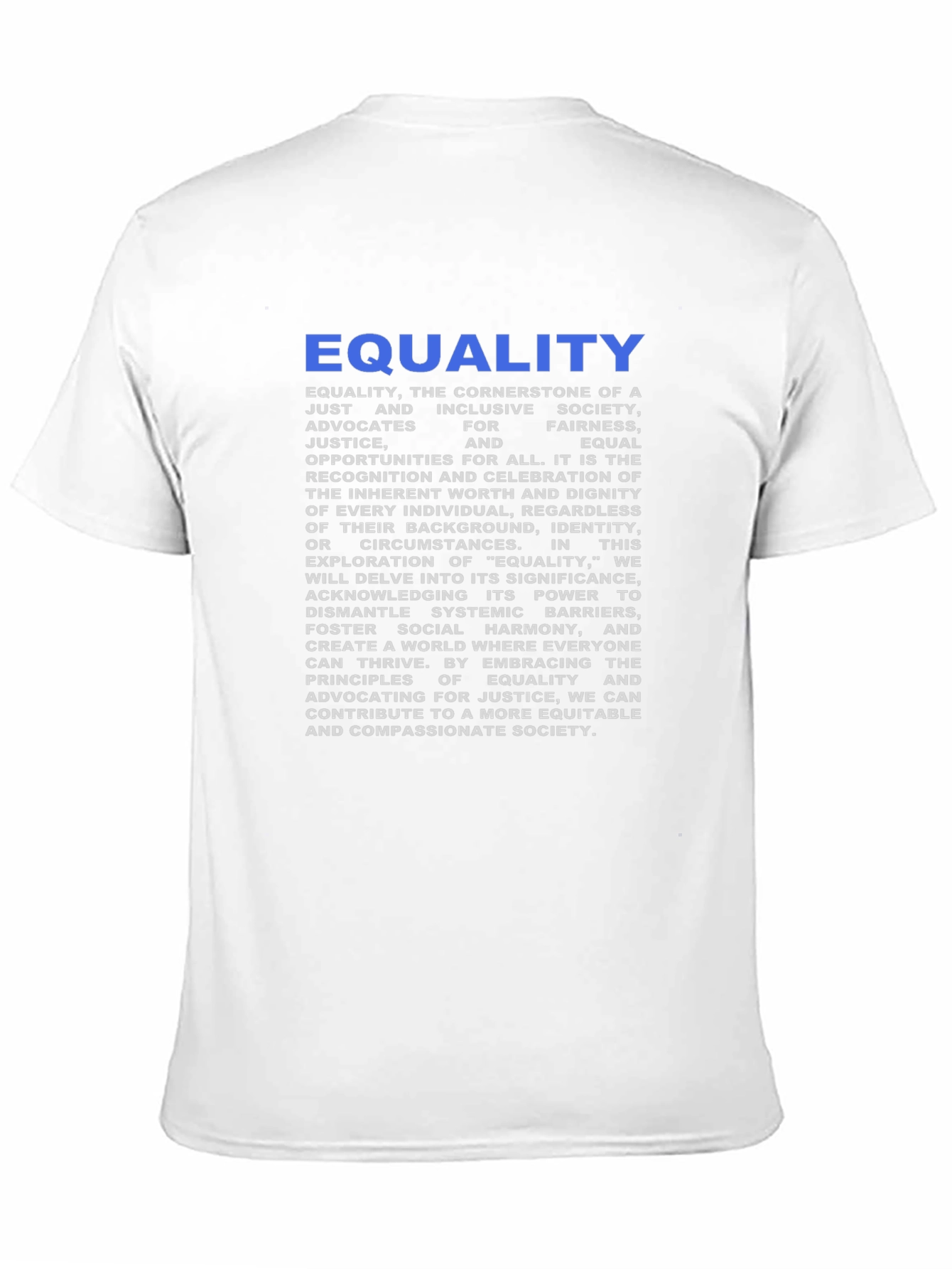 Equality Graphic T-Shirt - Stand for Justice