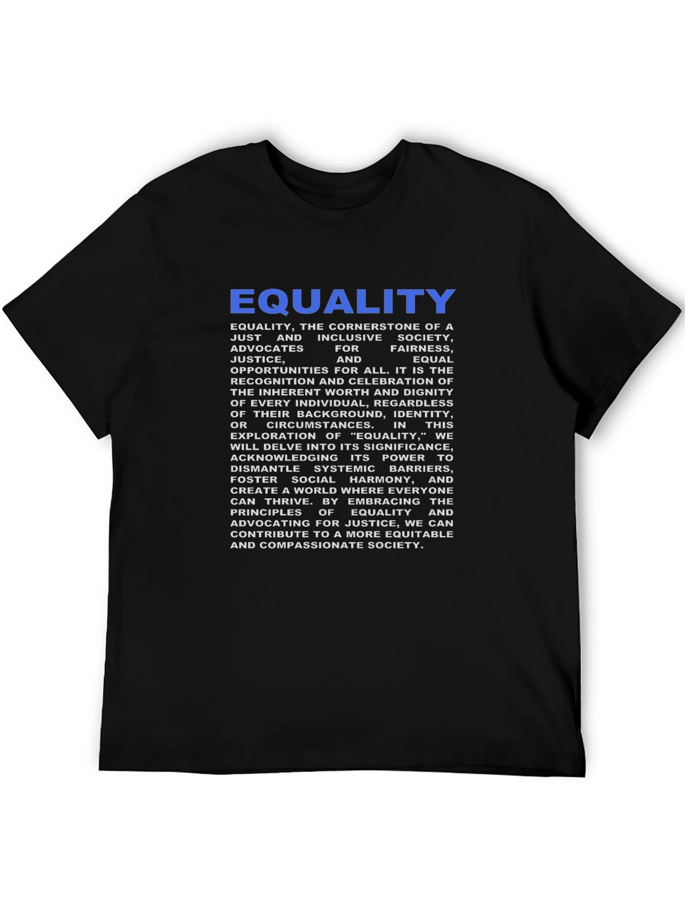 Equality Graphic T-Shirt - Stand for Justice