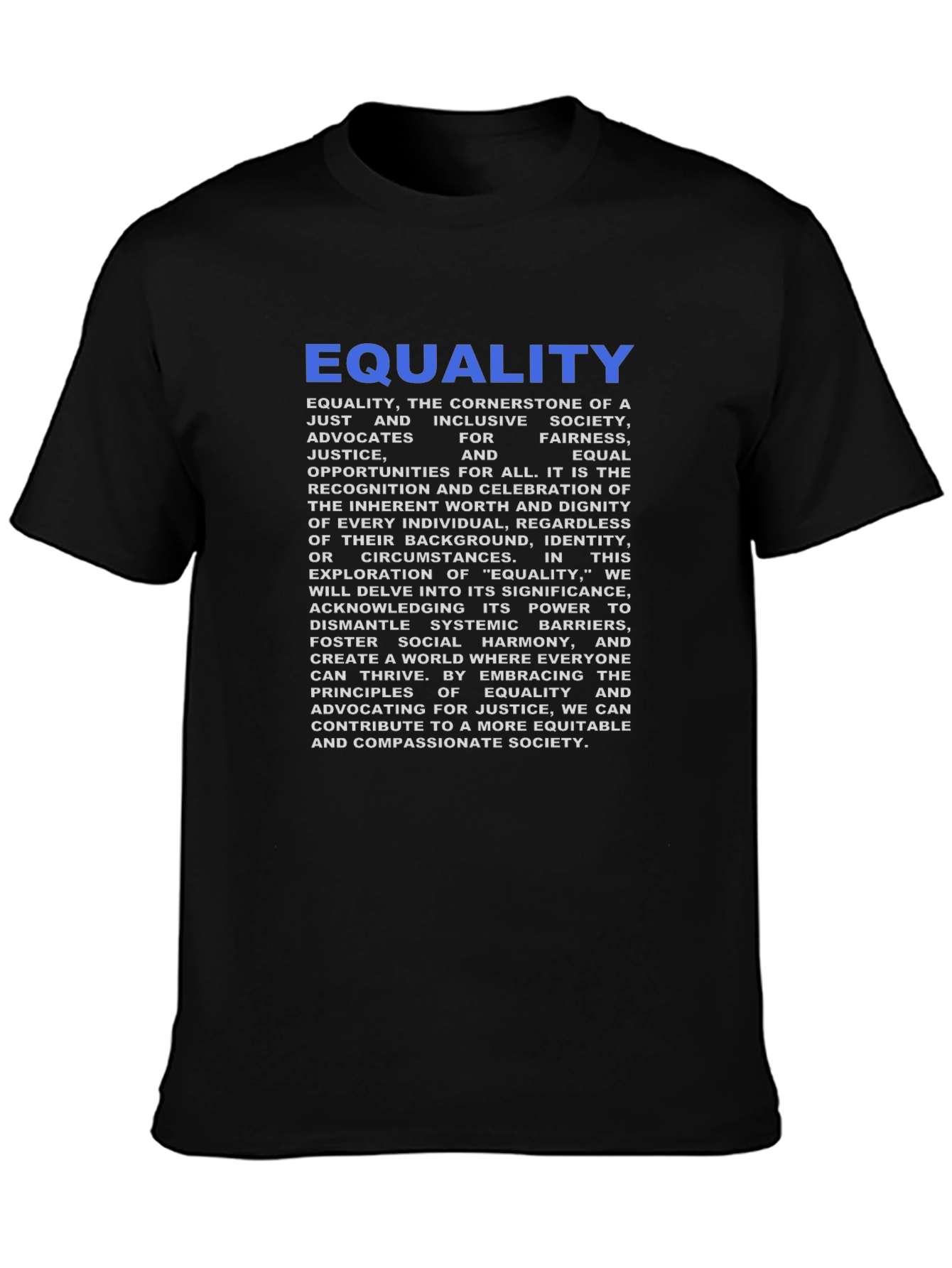 Equality Graphic T-Shirt - Stand for Justice