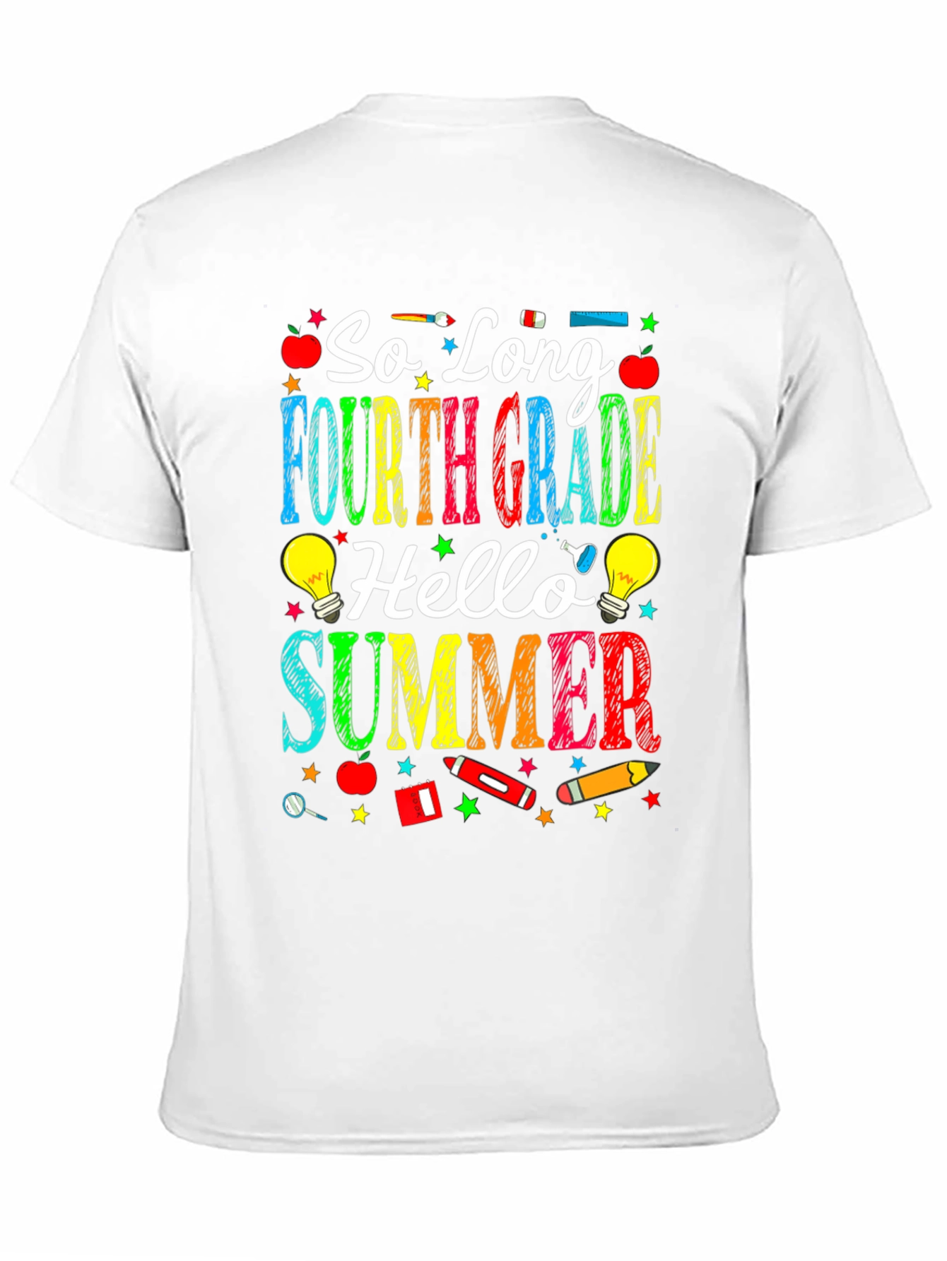 So Long Fourth Grade Hello Summer Black T-Shirt