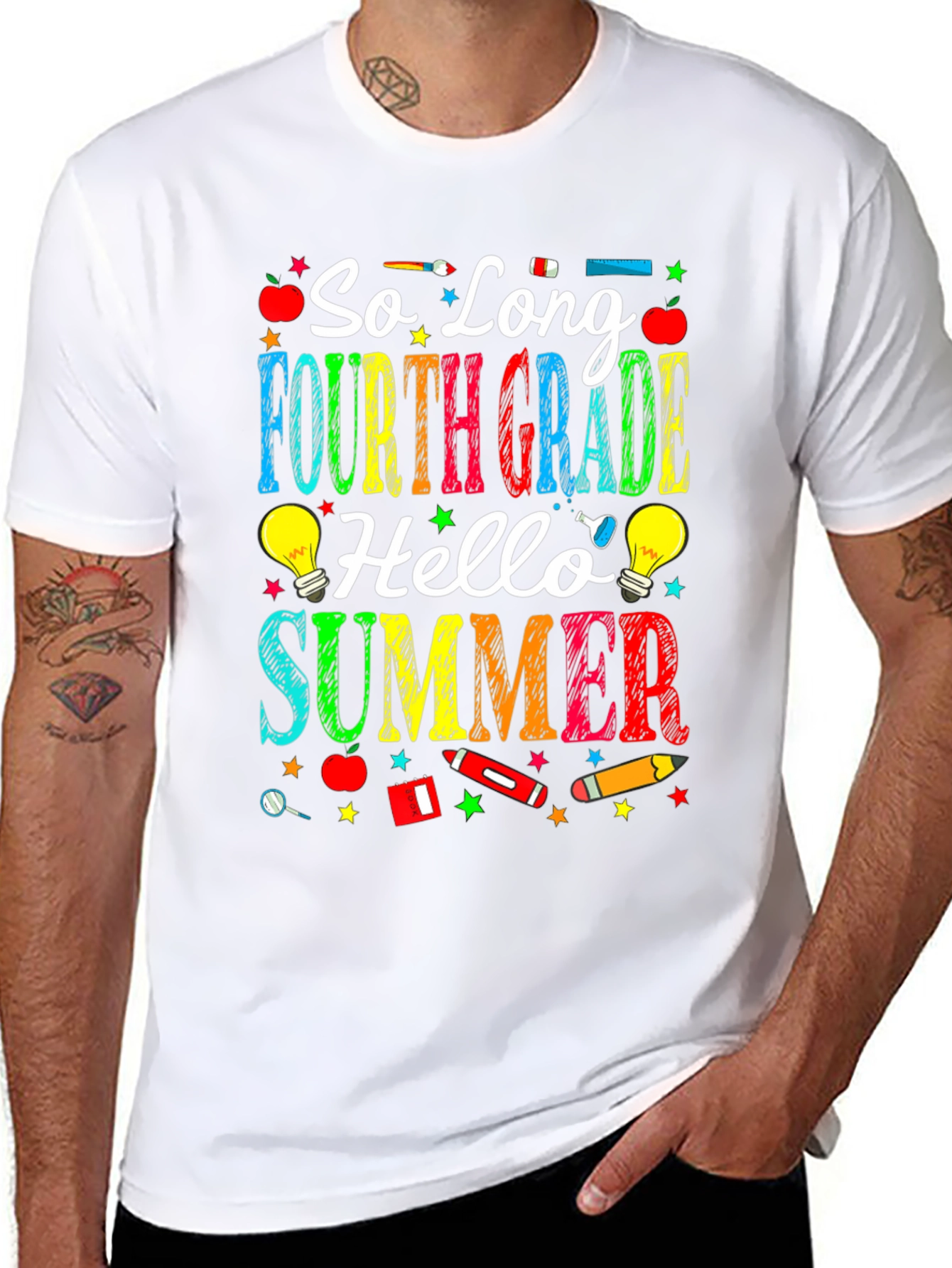So Long Fourth Grade Hello Summer Black T-Shirt