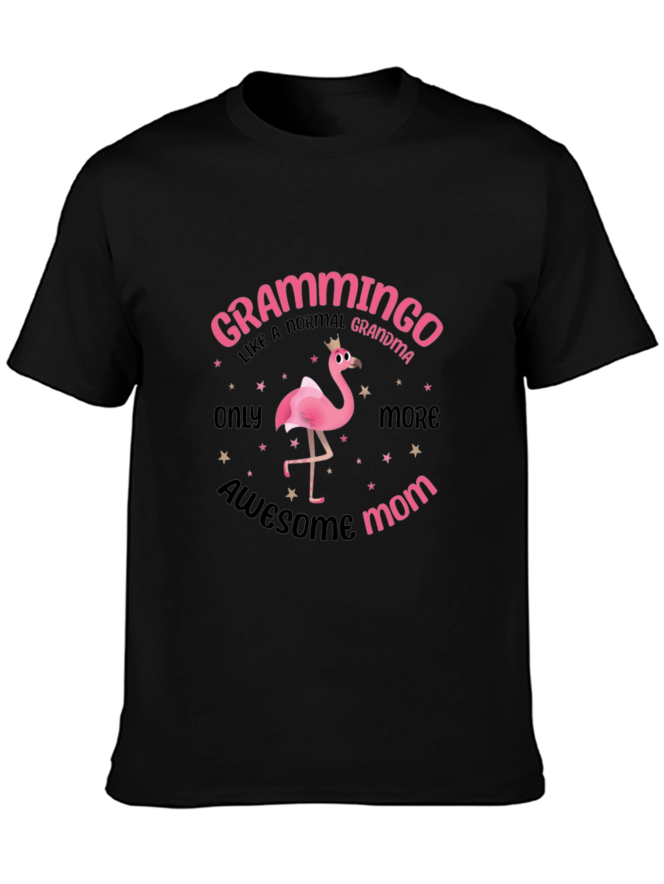 Grammingo Awesome Mom T-Shirt Flamingo Grandma Tee