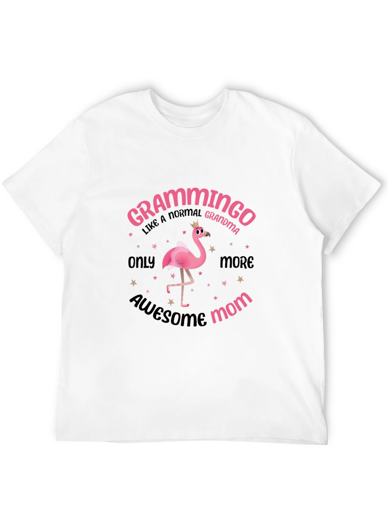 Grammingo Awesome Mom T-Shirt Flamingo Grandma Tee