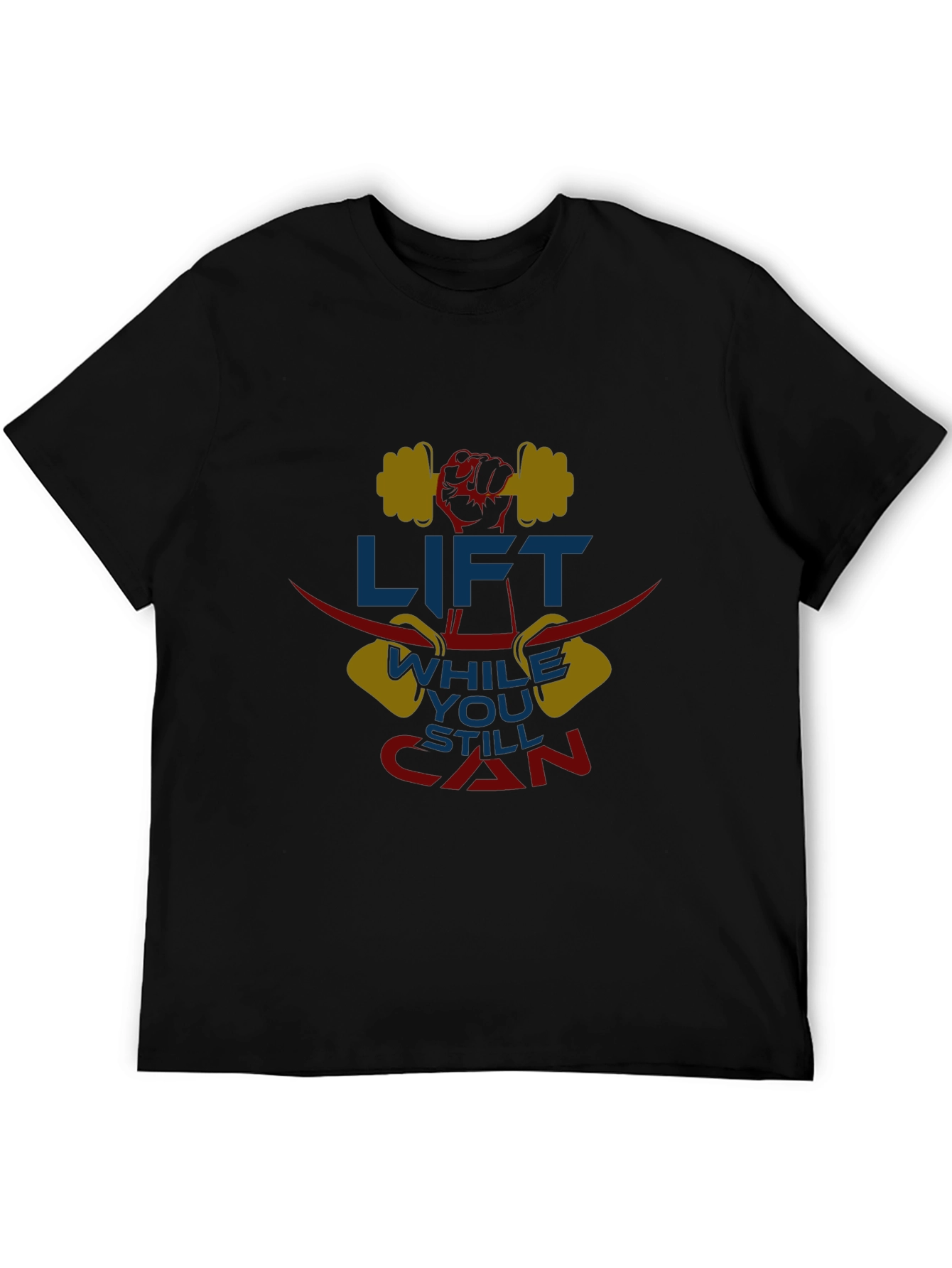 Lift While You Can T-Shirt Gym Workout Design