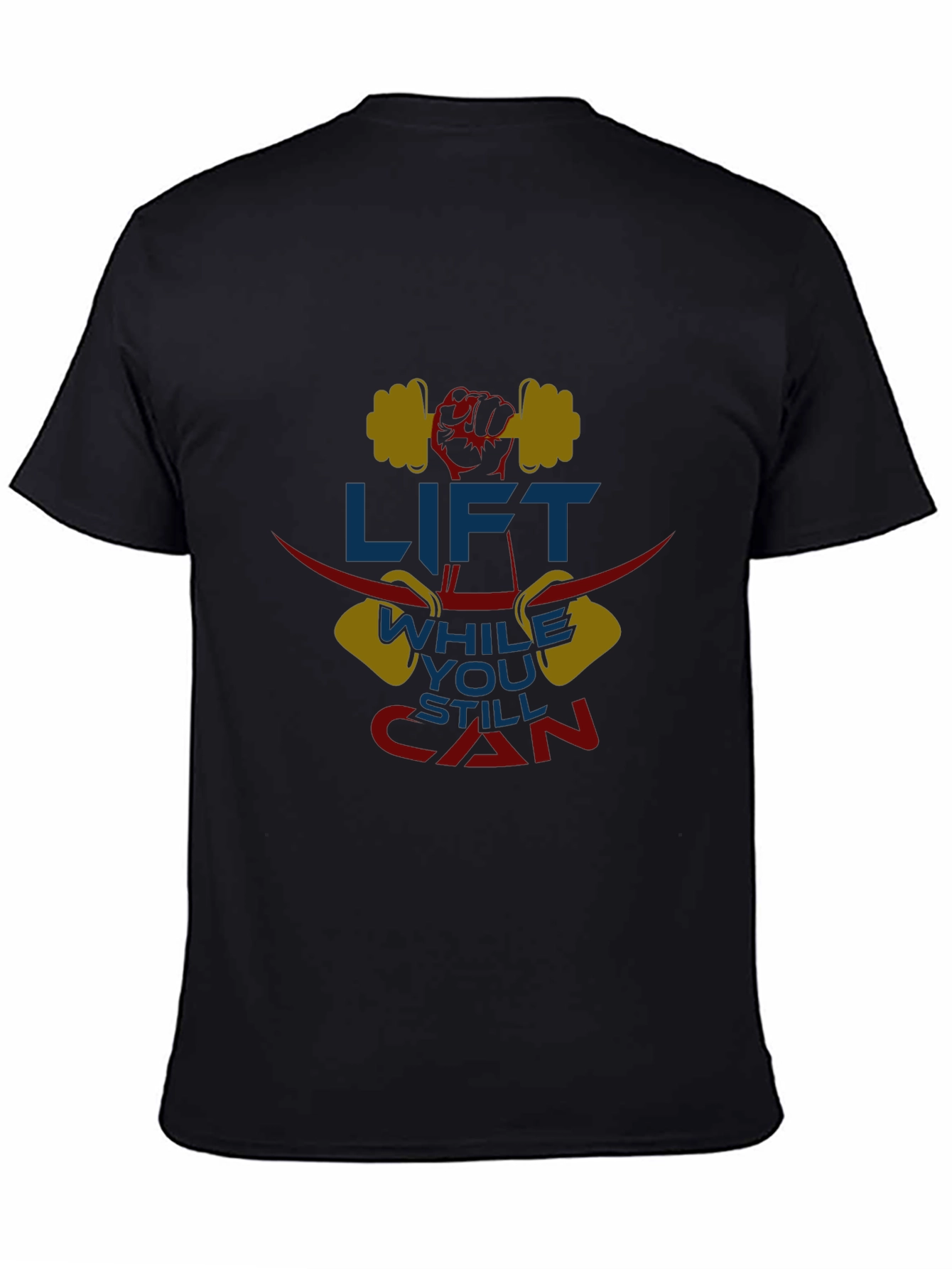 Lift While You Can T-Shirt Gym Workout Design