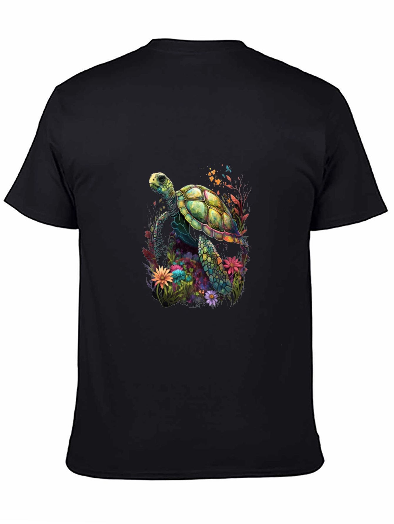 Sea Turtle Floral Graphic T-Shirt