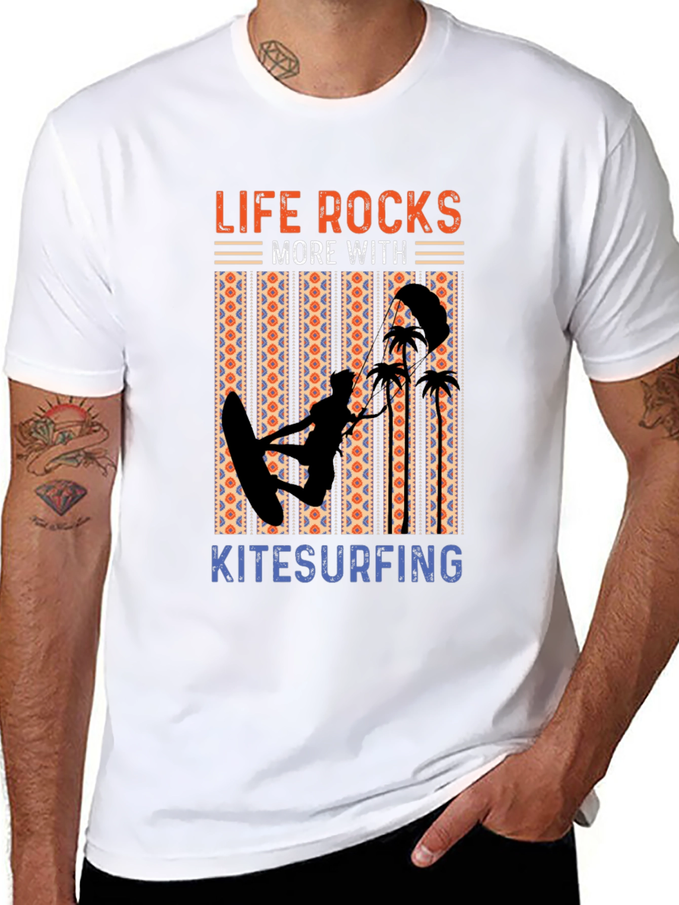 Life Rocks Kitesurfing Graphic Tee
