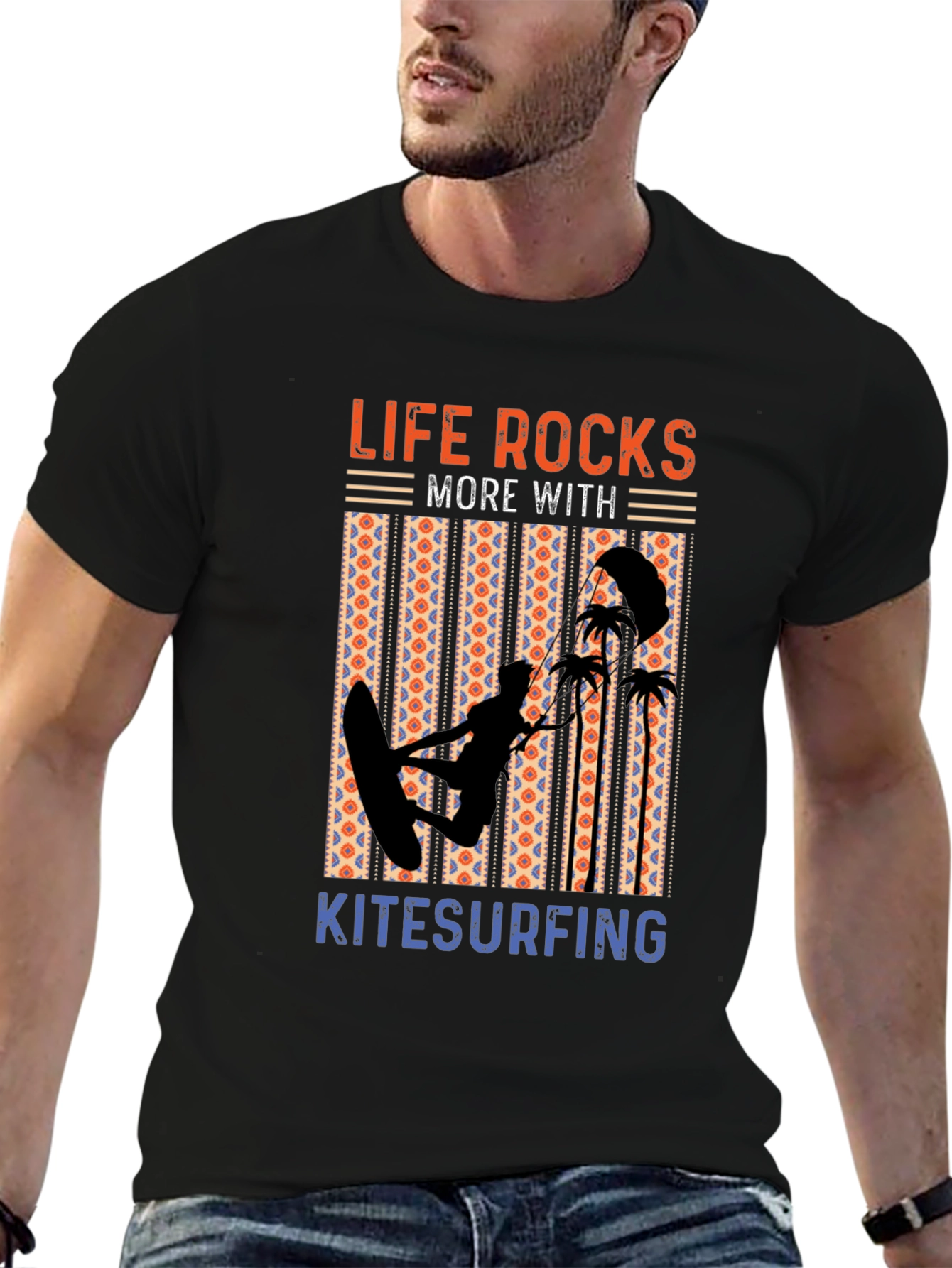 Life Rocks Kitesurfing Graphic Tee