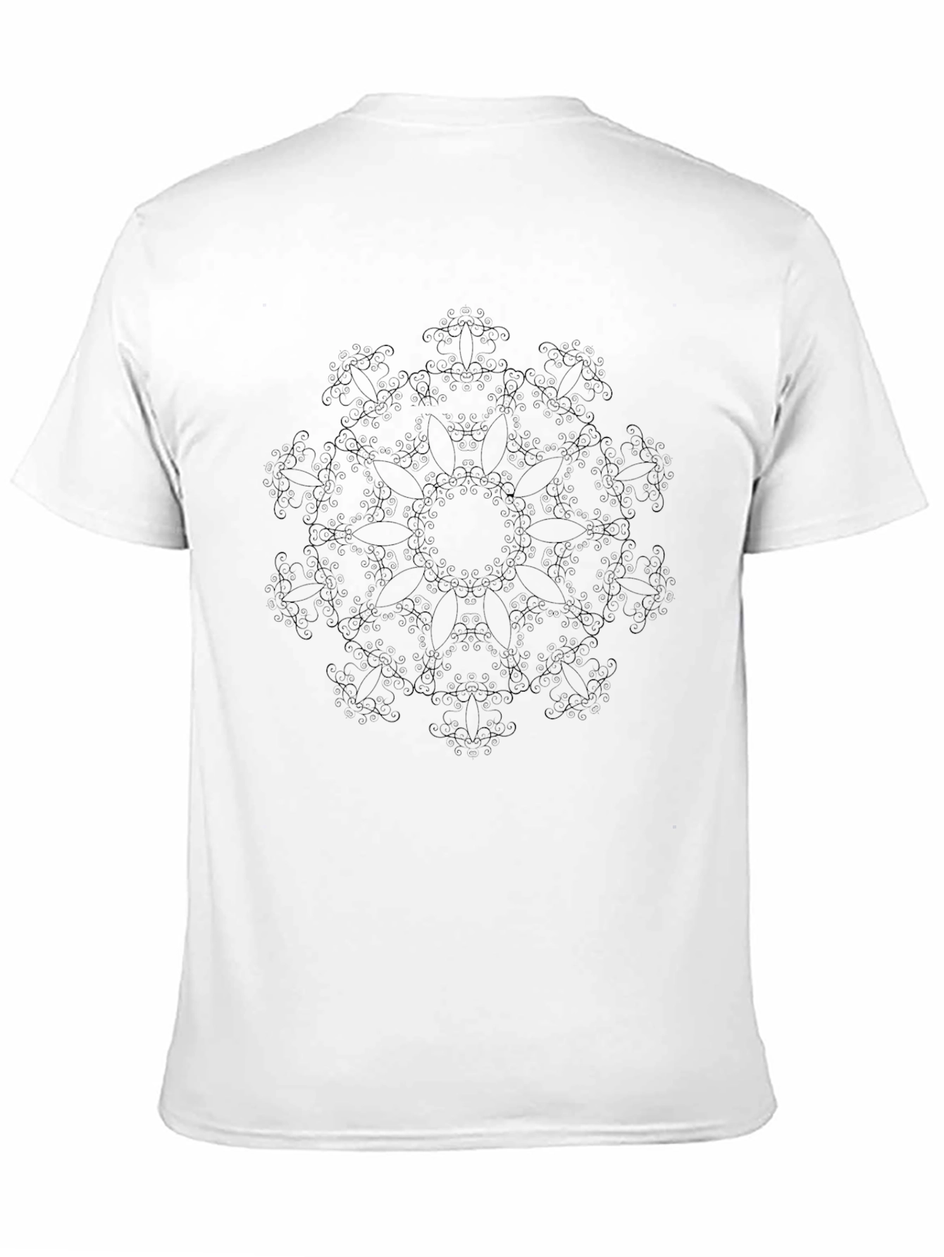 Dark Mandala Graphic Mens Crew Neck T-Shirt