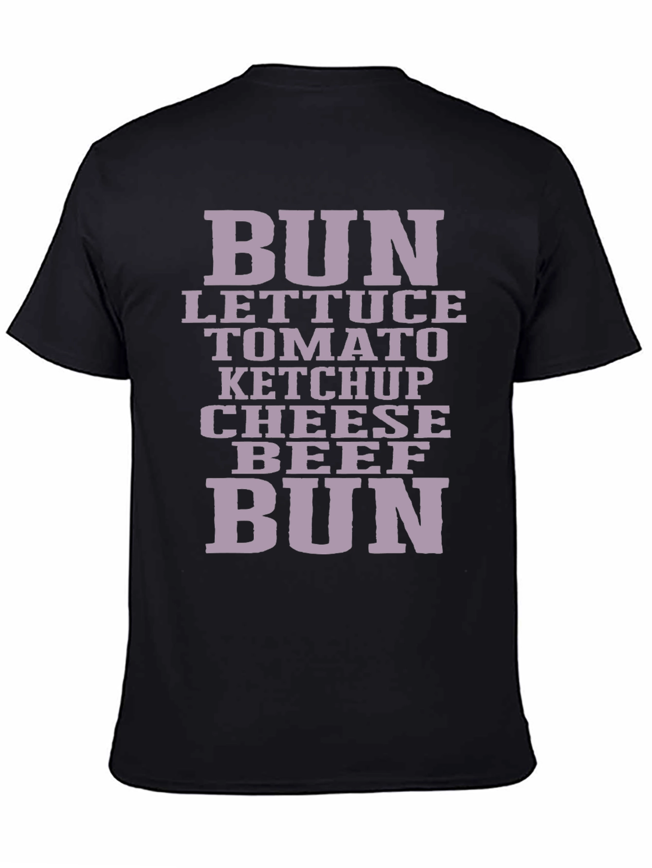 Burger Ingredients T-Shirt - Foodie Fashion