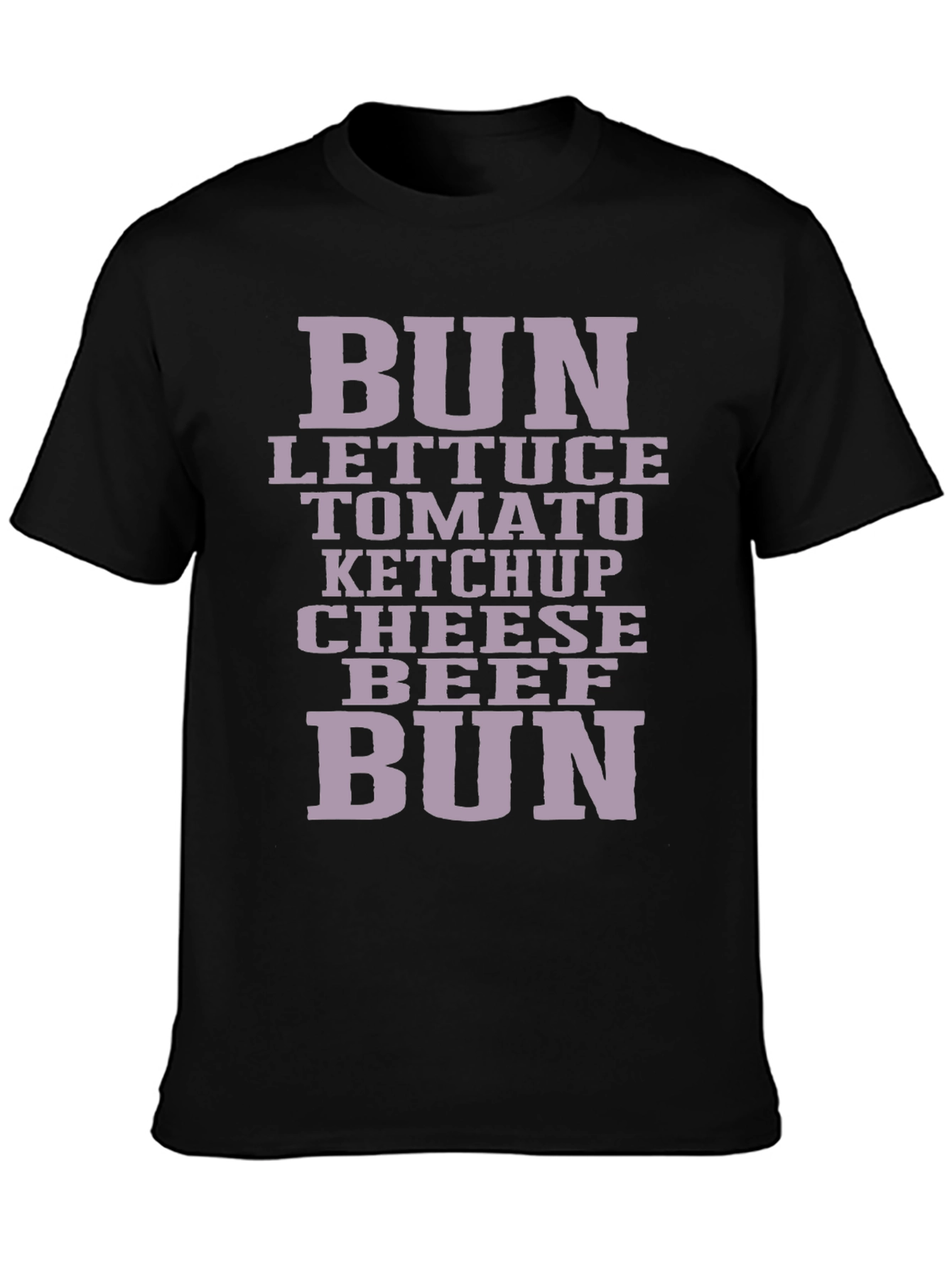 Burger Ingredients T-Shirt - Foodie Fashion