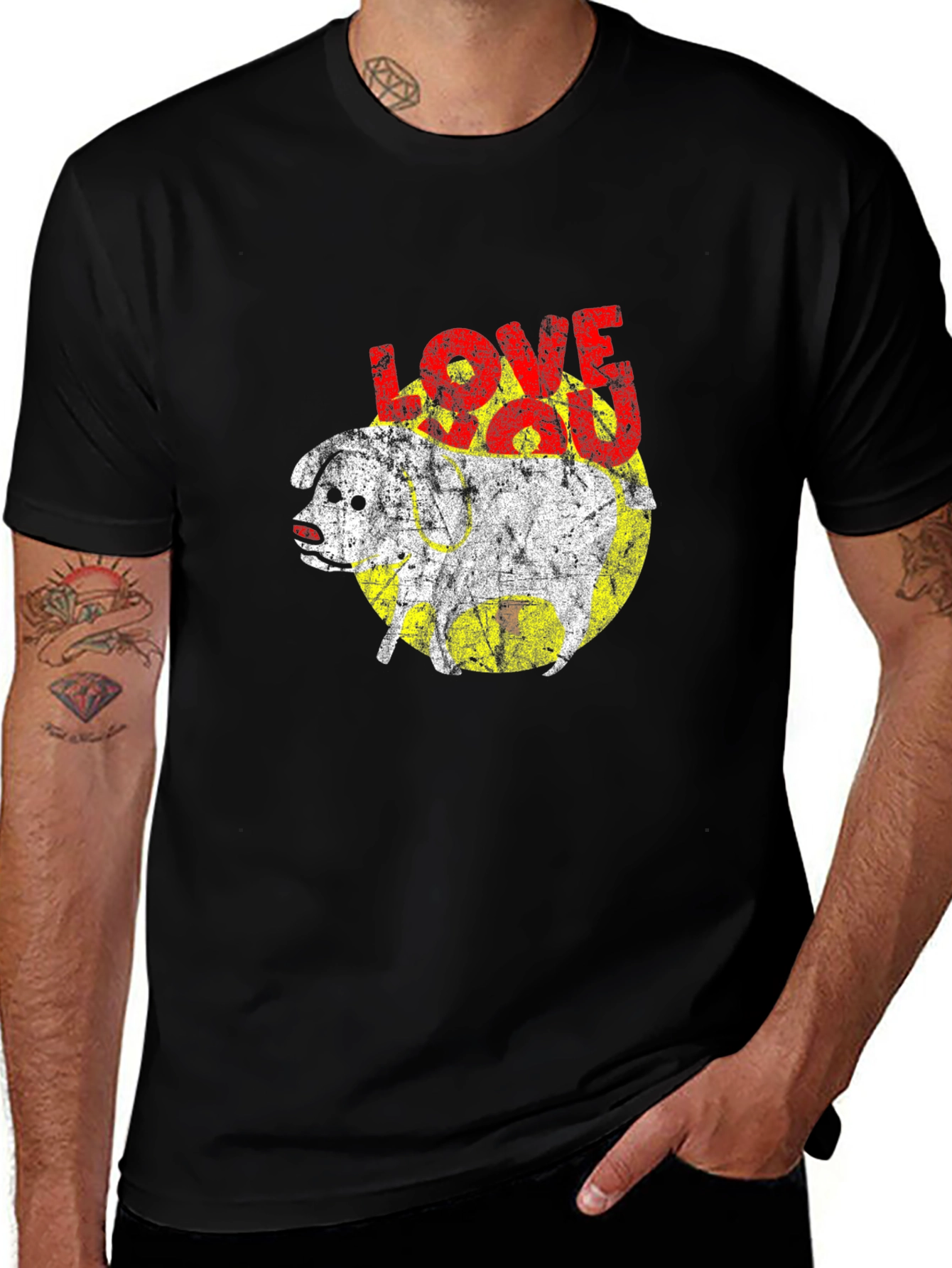Love You Dog Graphic Tee