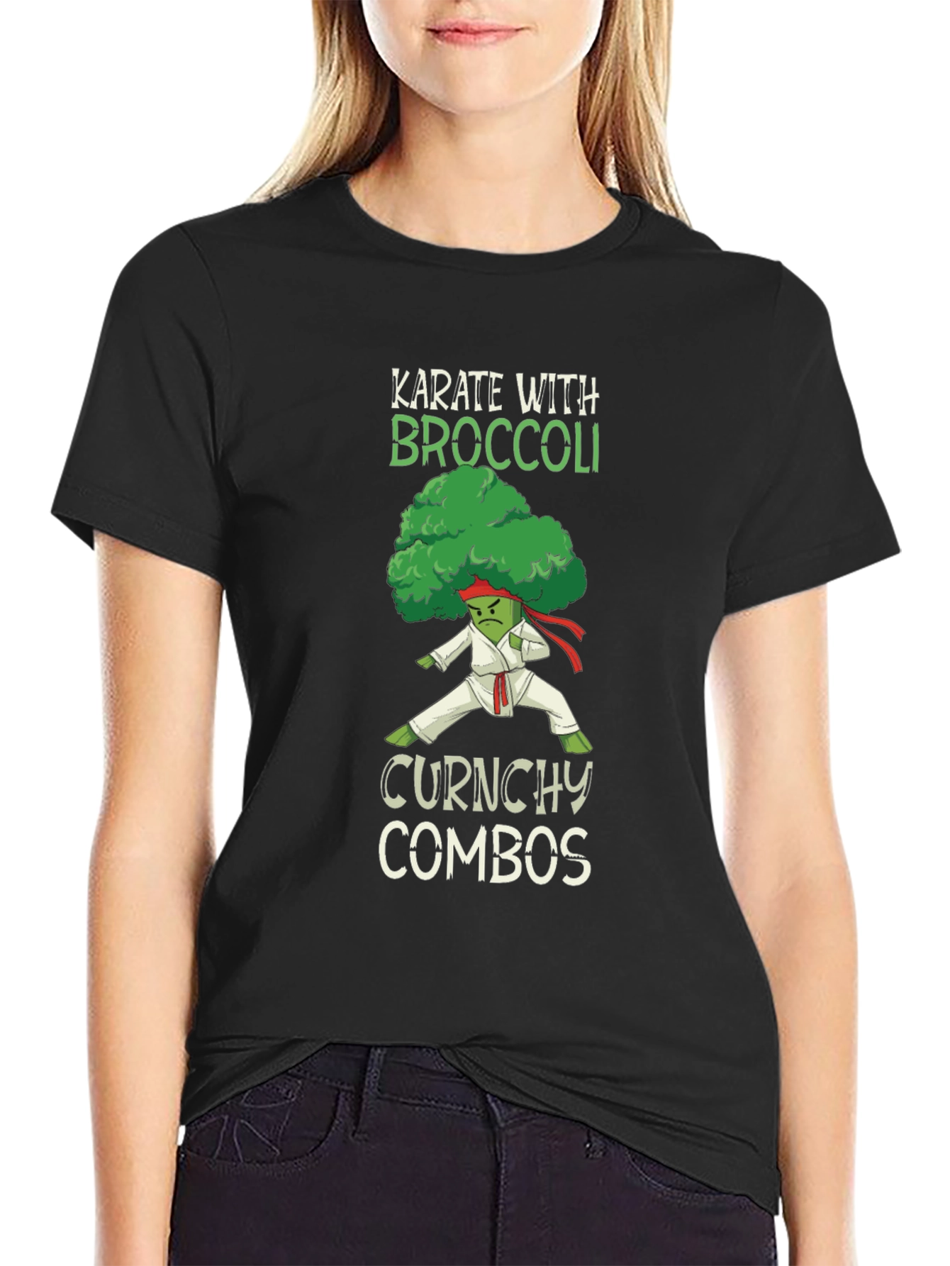 Karate Broccoli Funny T-Shirt