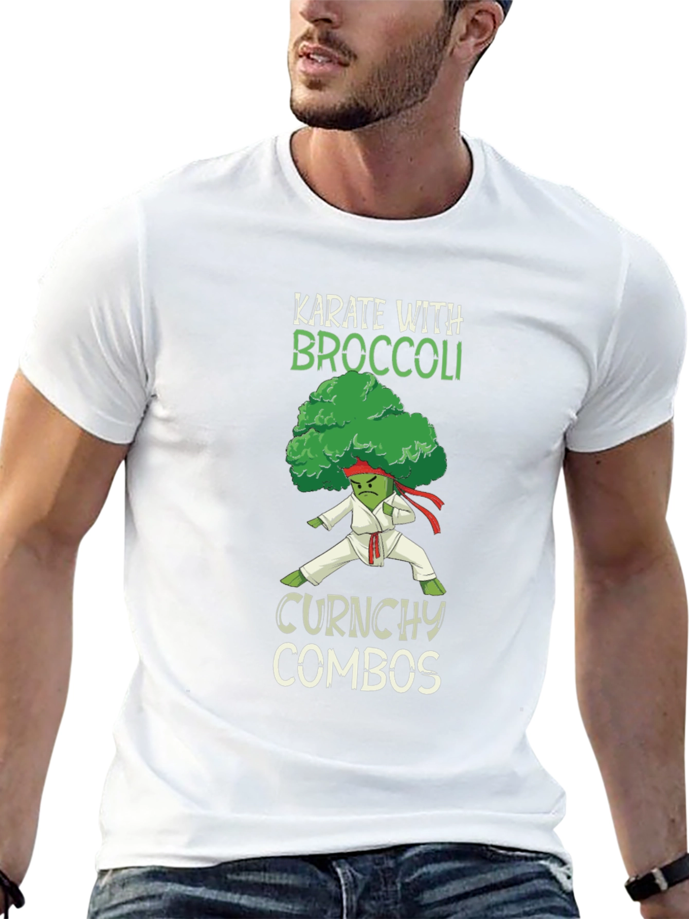 Karate Broccoli Funny T-Shirt