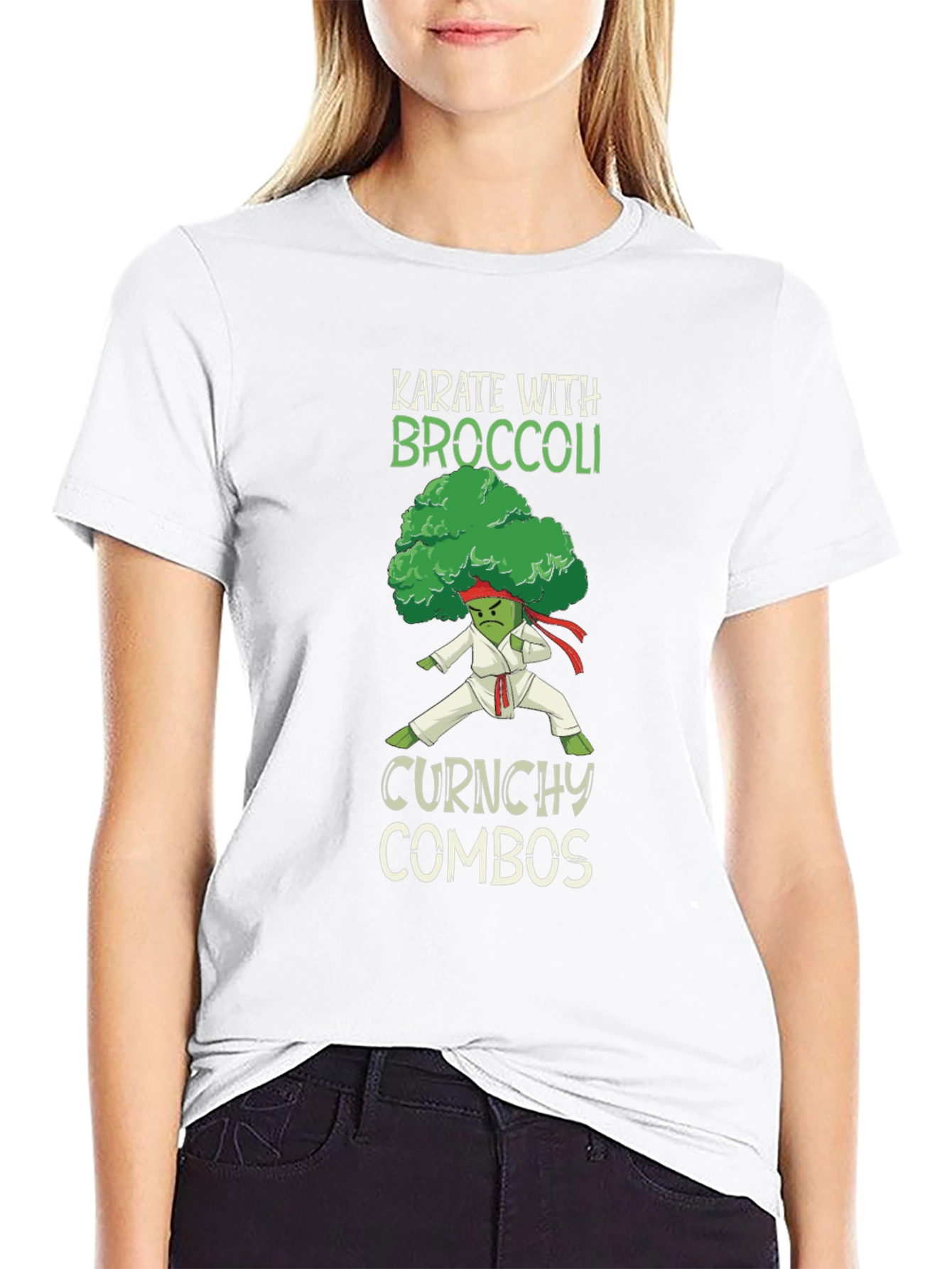 Karate Broccoli Funny T-Shirt