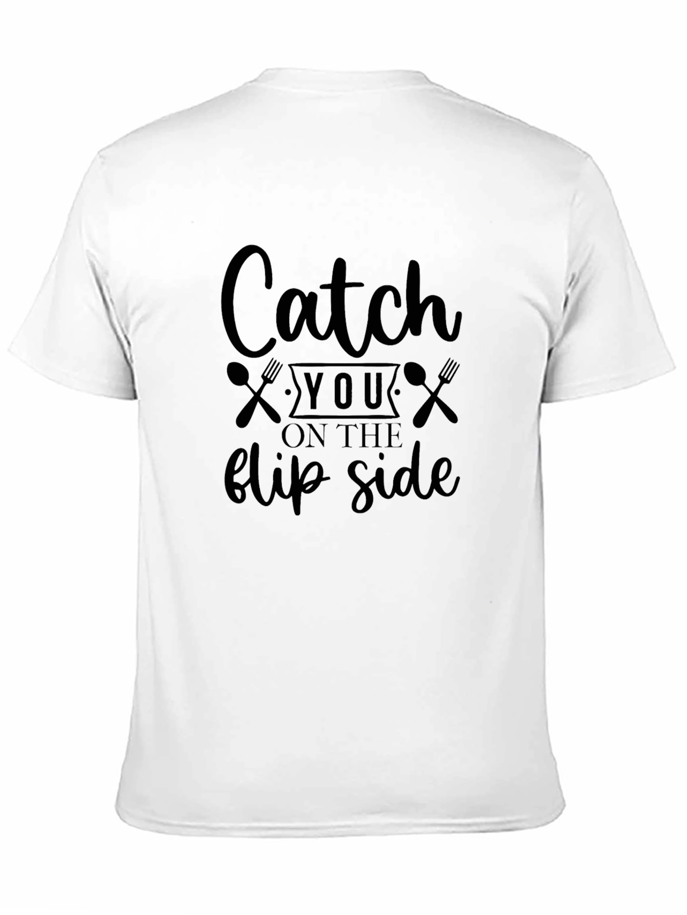 Catch You On The Flip Side Black Graphic Tee
