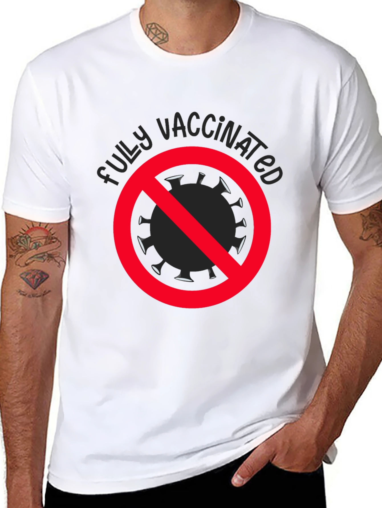 Fully Vaccinated T-Shirt - Anti-Virus Graphic Tee