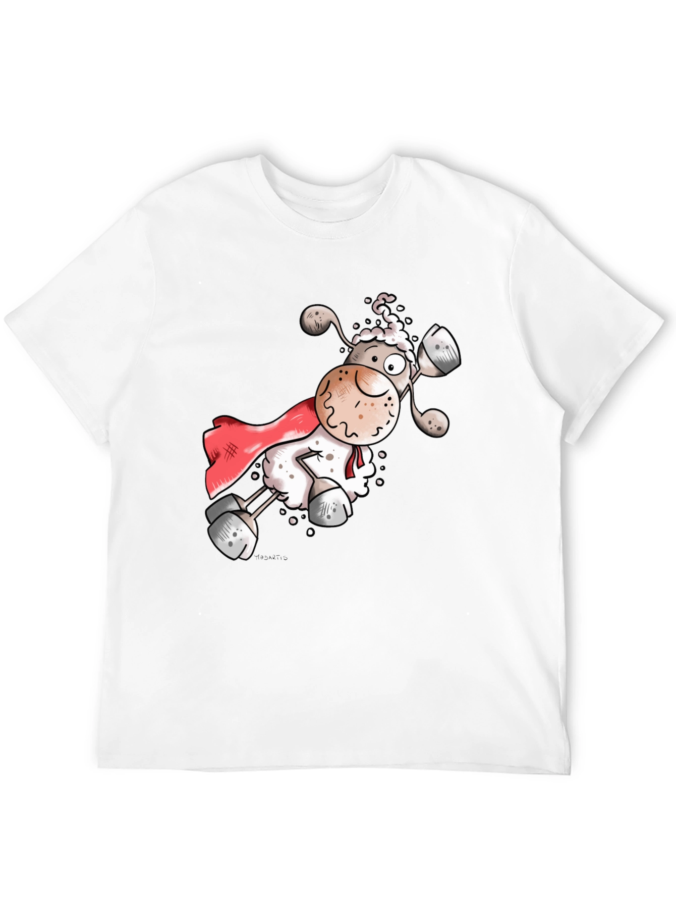 Super Sheep T-Shirt - Black Cotton