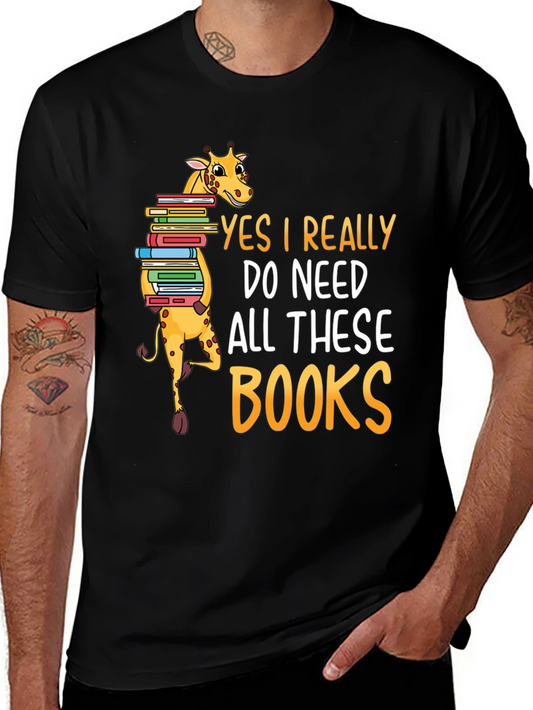 Giraffe Books Lover T-Shirt