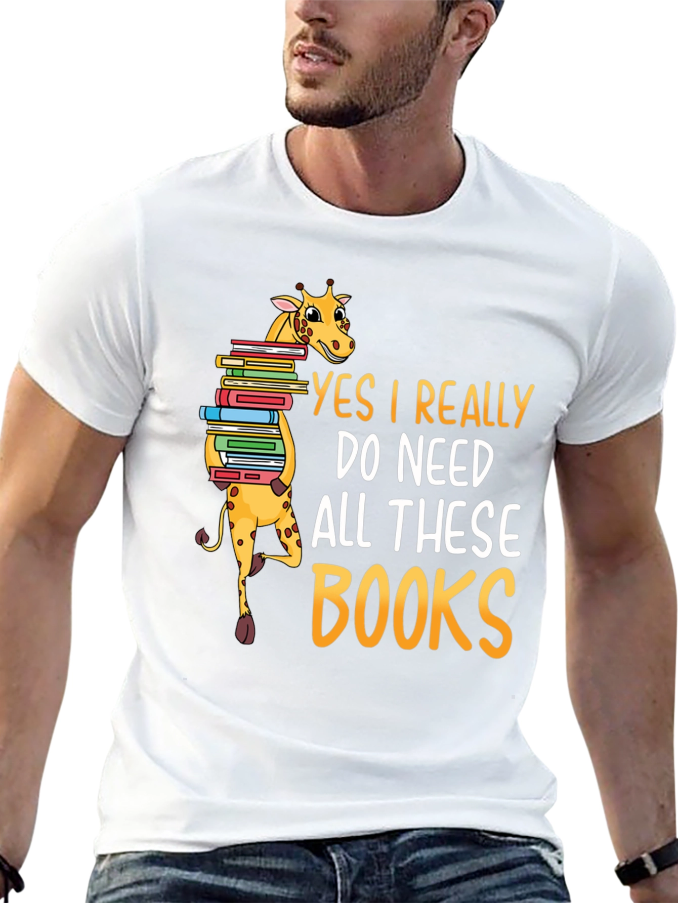 Giraffe Books Lover T-Shirt