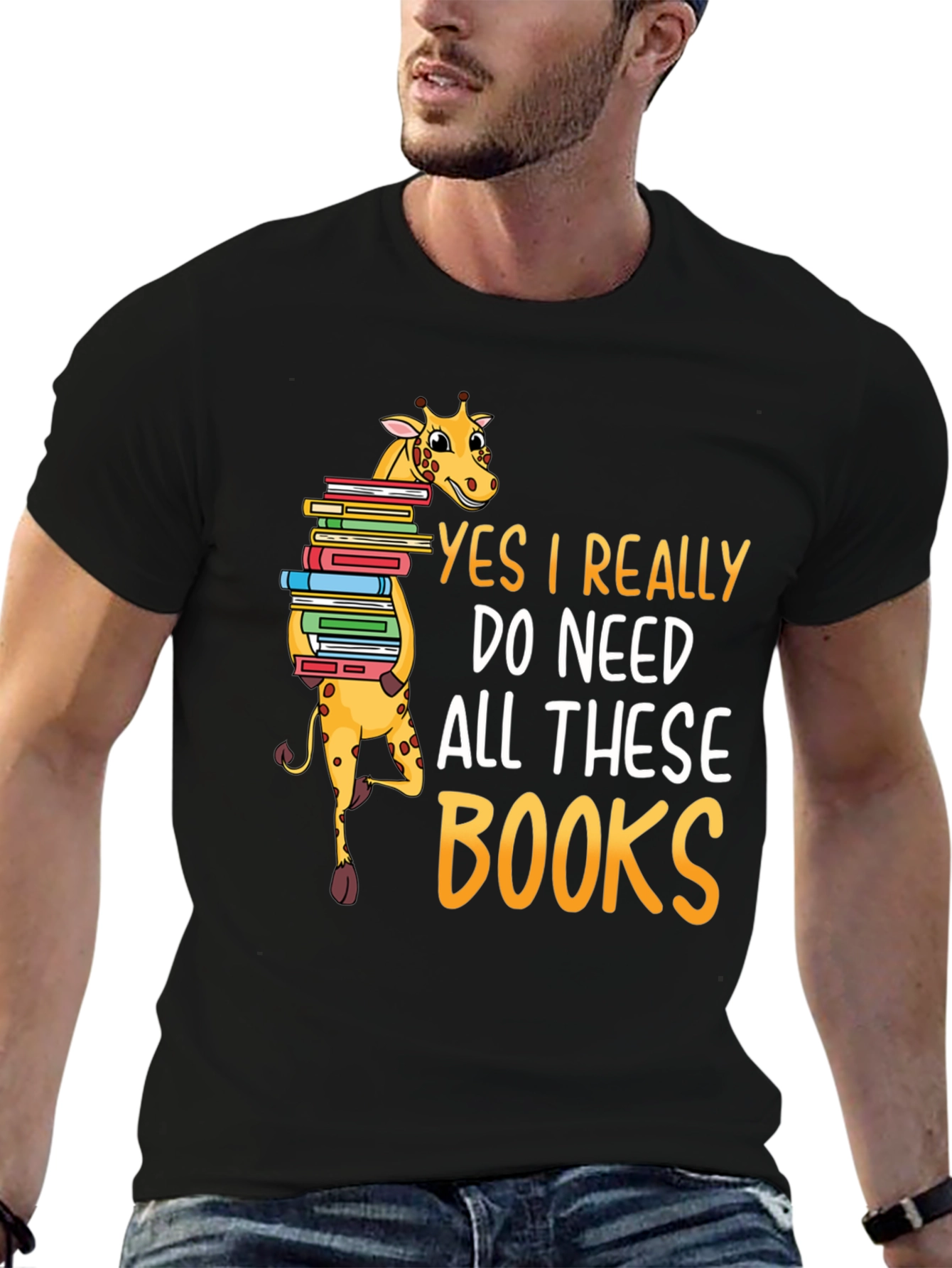 Giraffe Books Lover T-Shirt