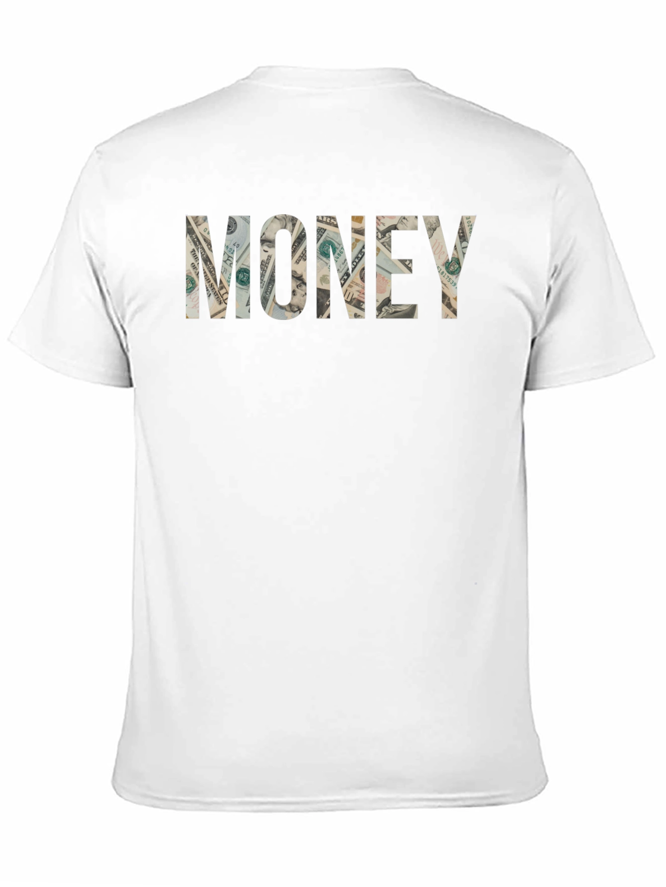 Money Graphic Print Tee - Black Casual T-Shirt