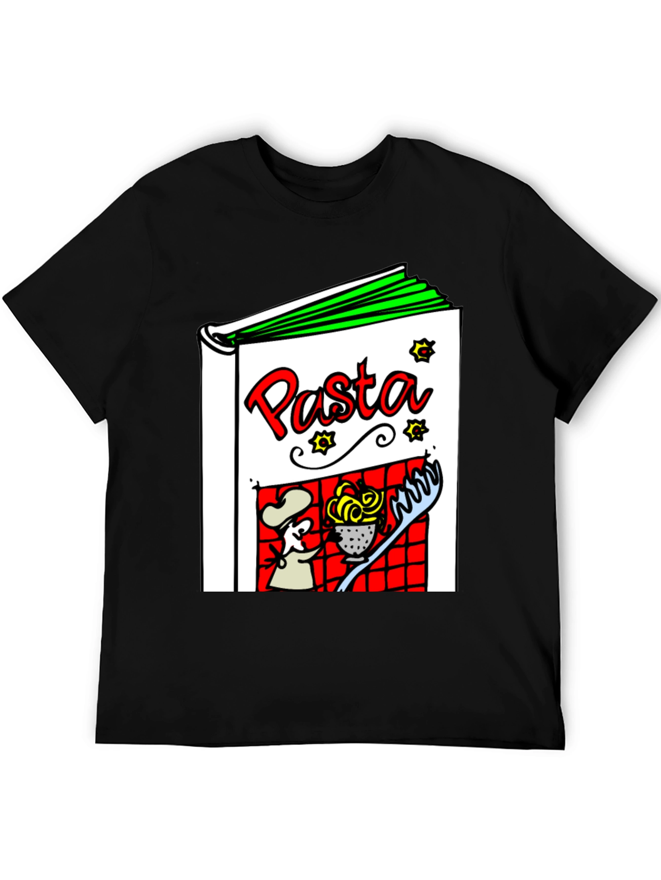 Pasta Cookbook Graphic T-Shirt - Unisex
