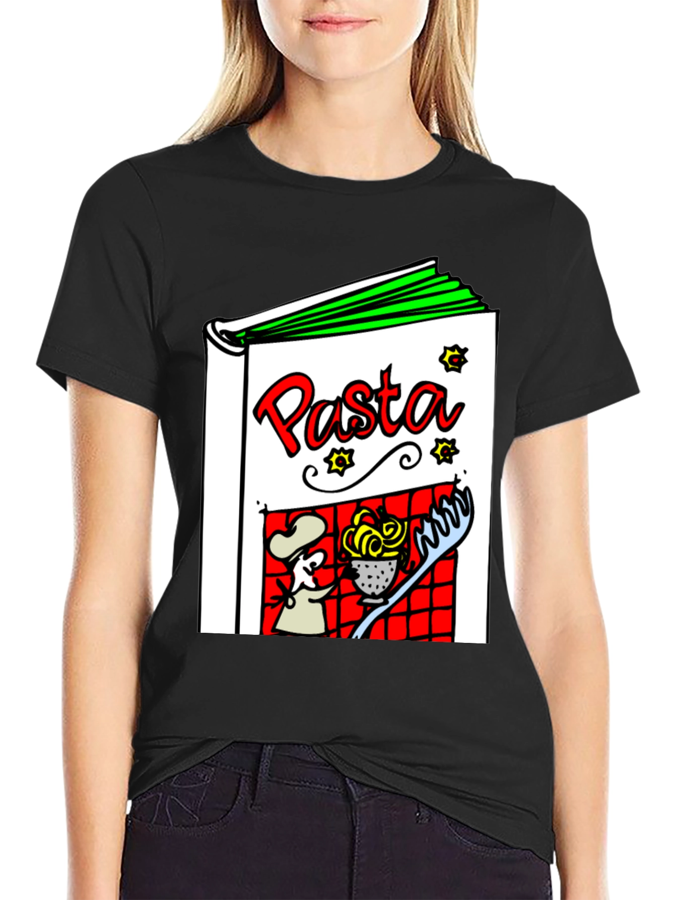 Pasta Cookbook Graphic T-Shirt - Unisex