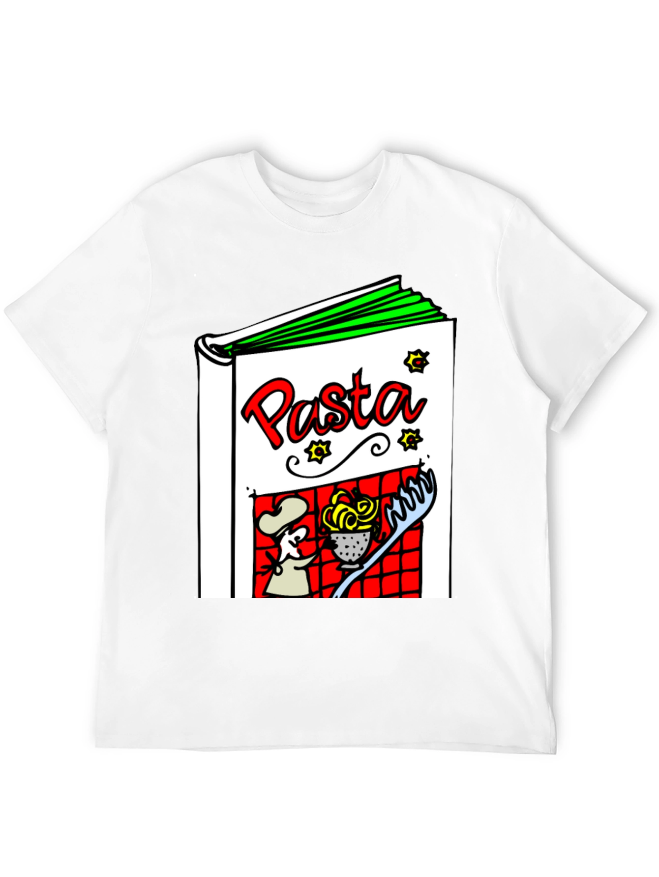 Pasta Cookbook Graphic T-Shirt - Unisex