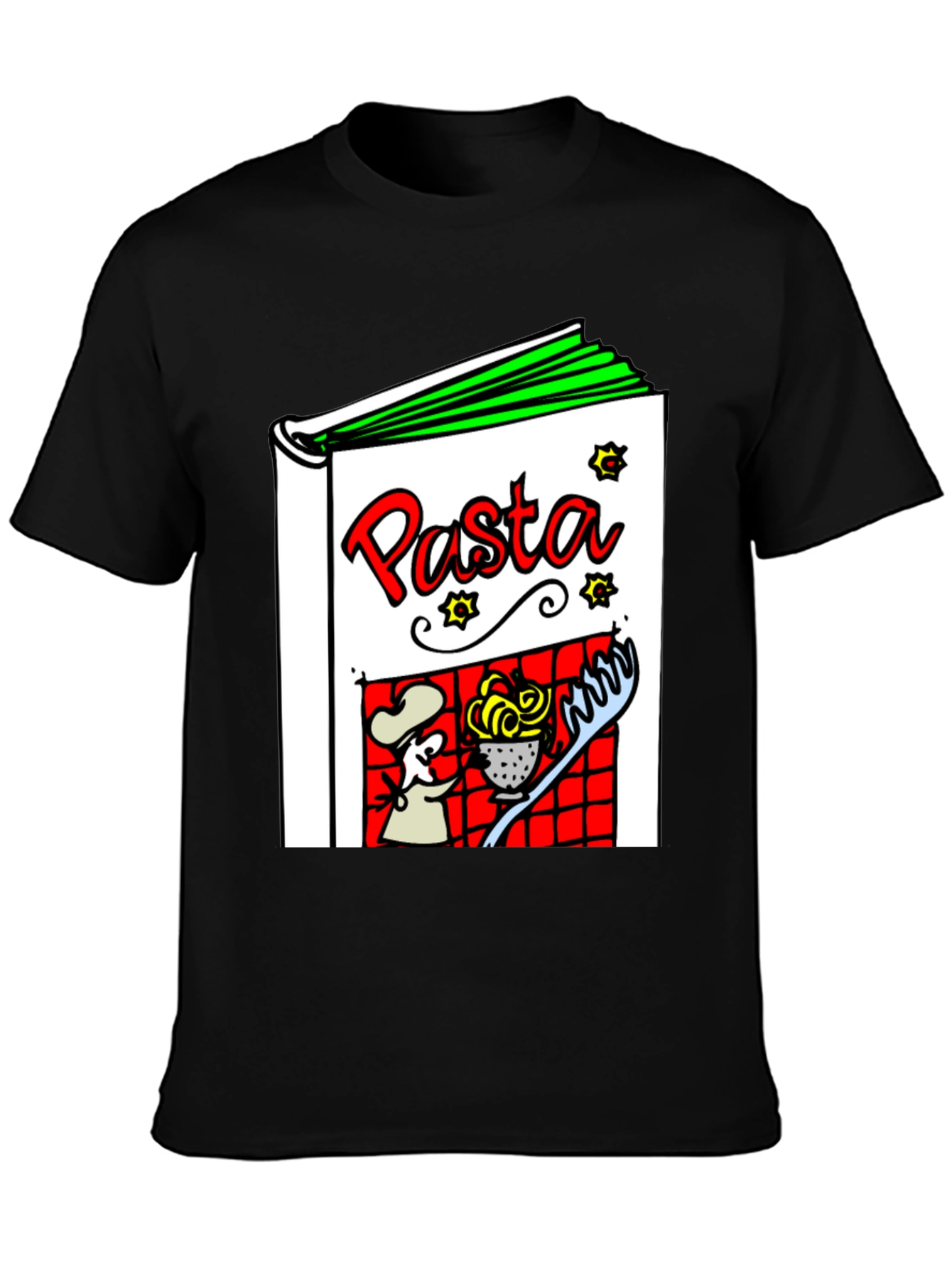 Pasta Cookbook Graphic T-Shirt - Unisex
