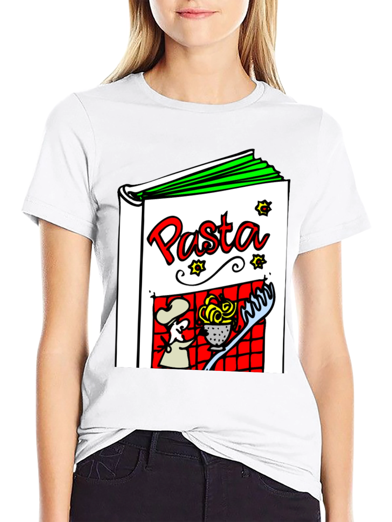 Pasta Cookbook Graphic T-Shirt - Unisex