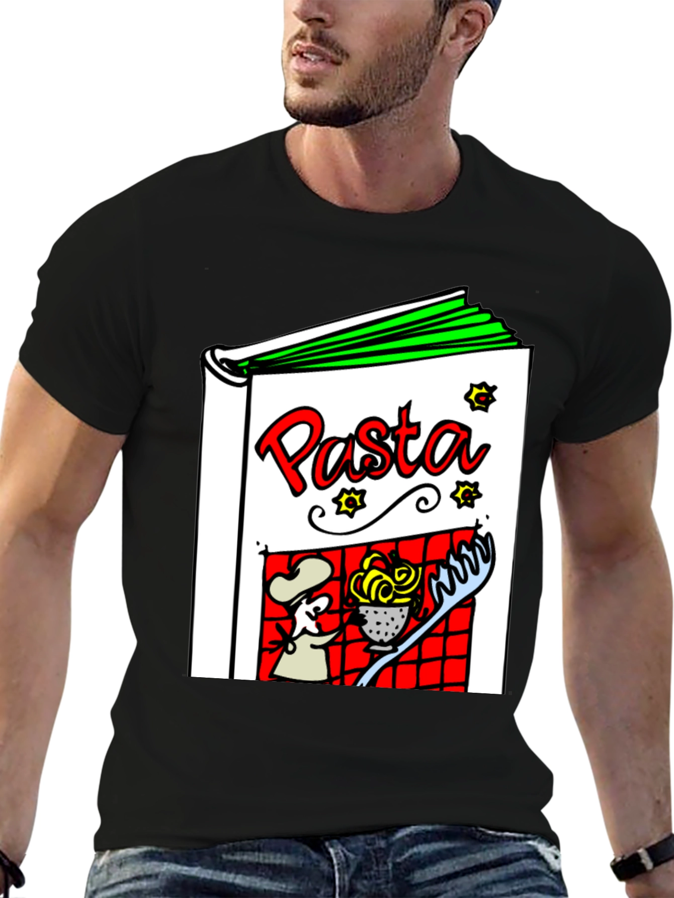 Pasta Cookbook Graphic T-Shirt - Unisex