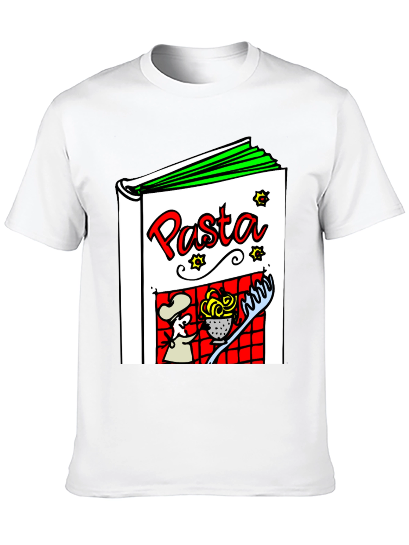 Pasta Cookbook Graphic T-Shirt - Unisex