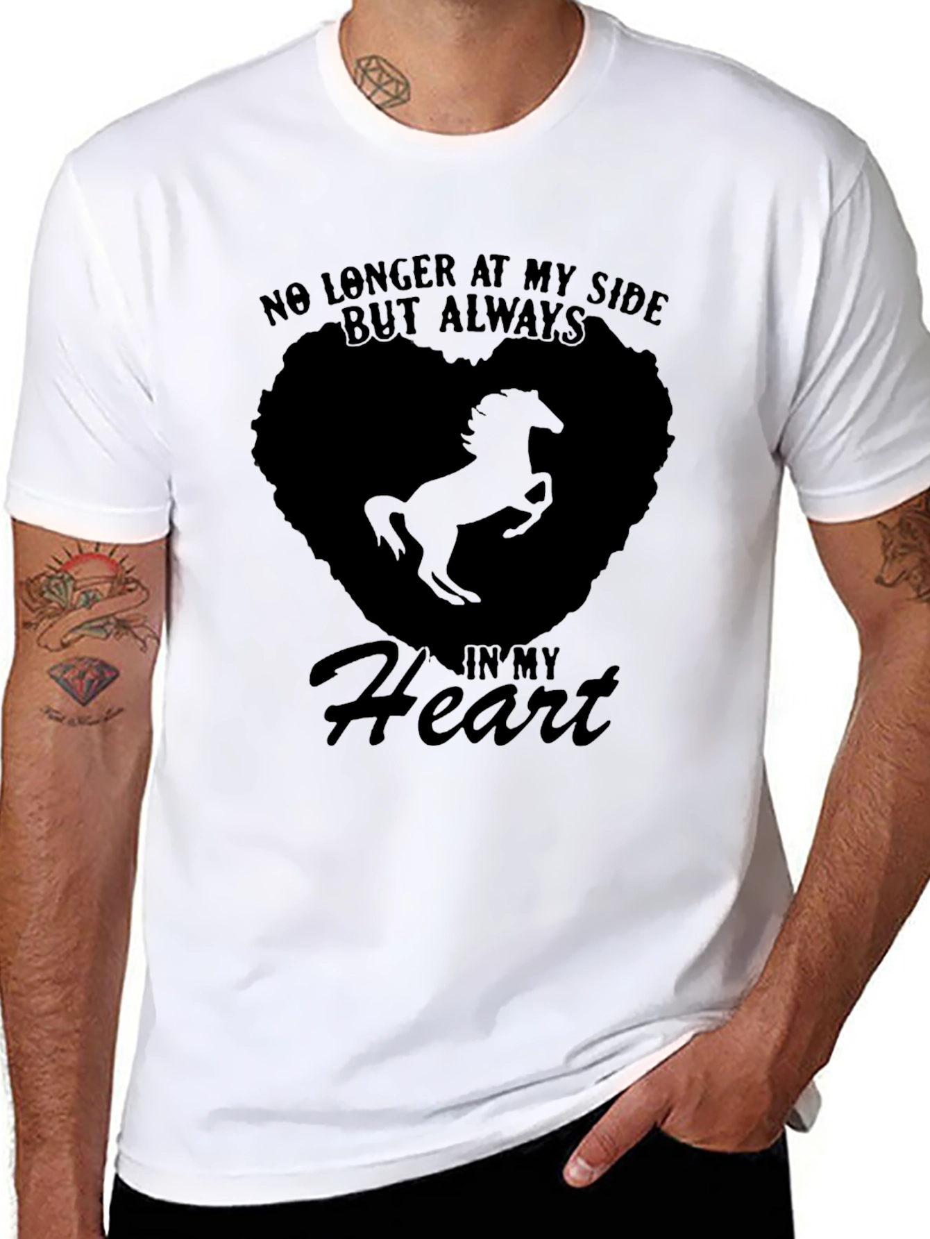 Horse Memorial T-Shirt: Always in My Heart