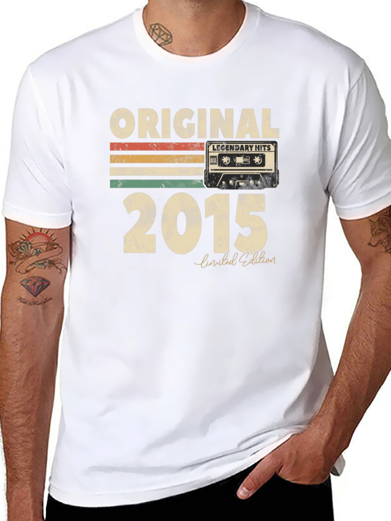 Original 2015 Legendary Hits Cassette Tape T-Shirt
