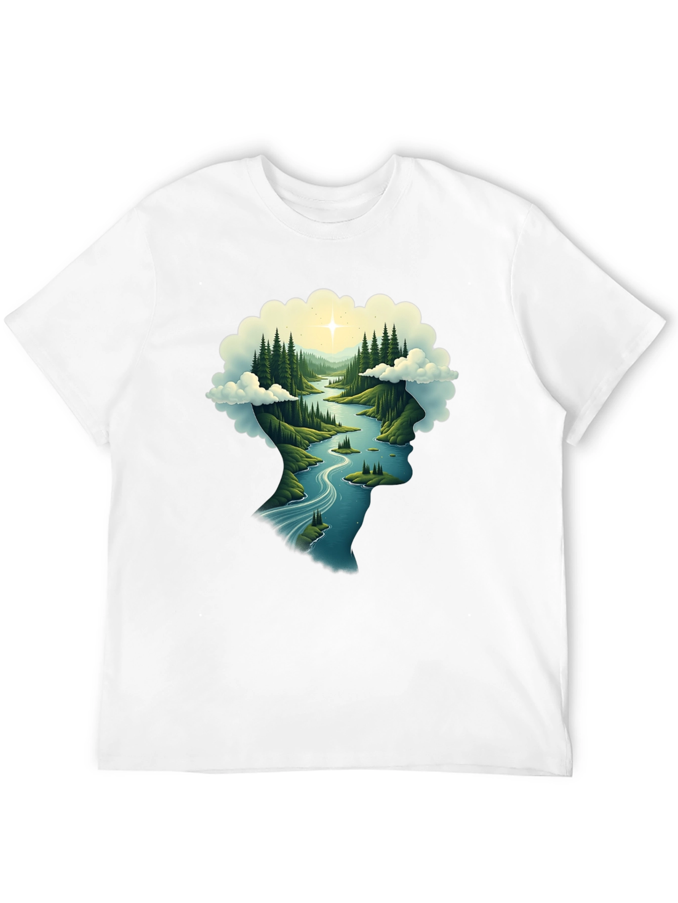 Nature Mind Black T-Shirt