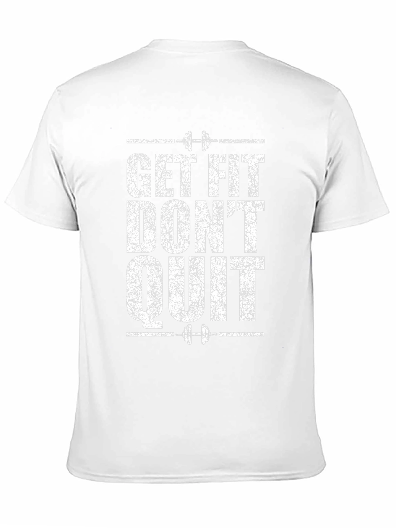 Get Fit Dont Quit Black Graphic Tee