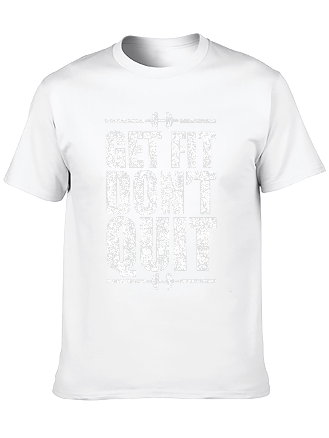Get Fit Dont Quit Black Graphic Tee