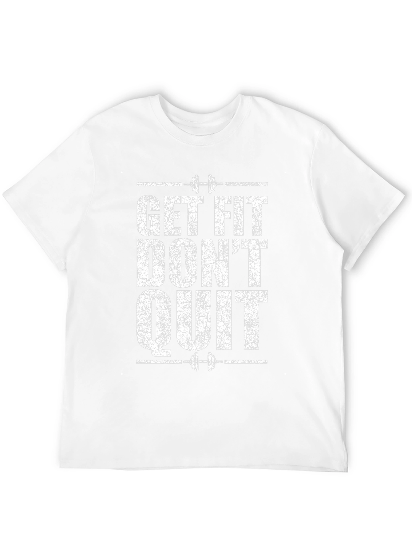 Get Fit Dont Quit Black Graphic Tee