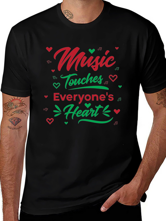 Music Touches Heart Graphic T-Shirt
