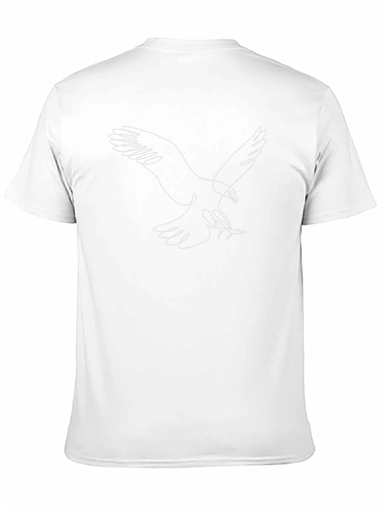 Eagle Line Art T-Shirt - Stylish Black Tee