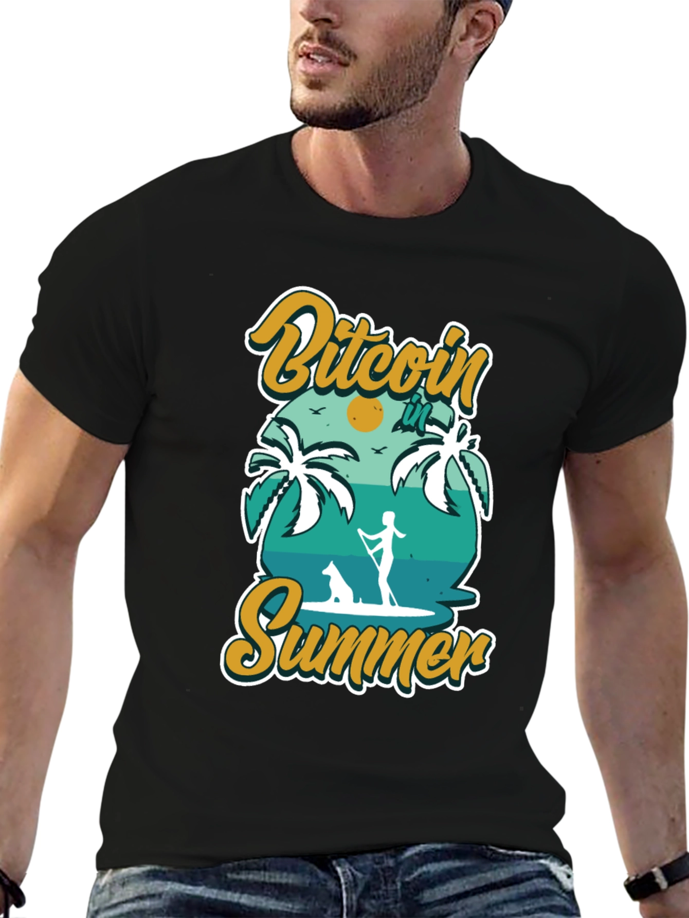 Bitcoin Summer Black T-Shirt