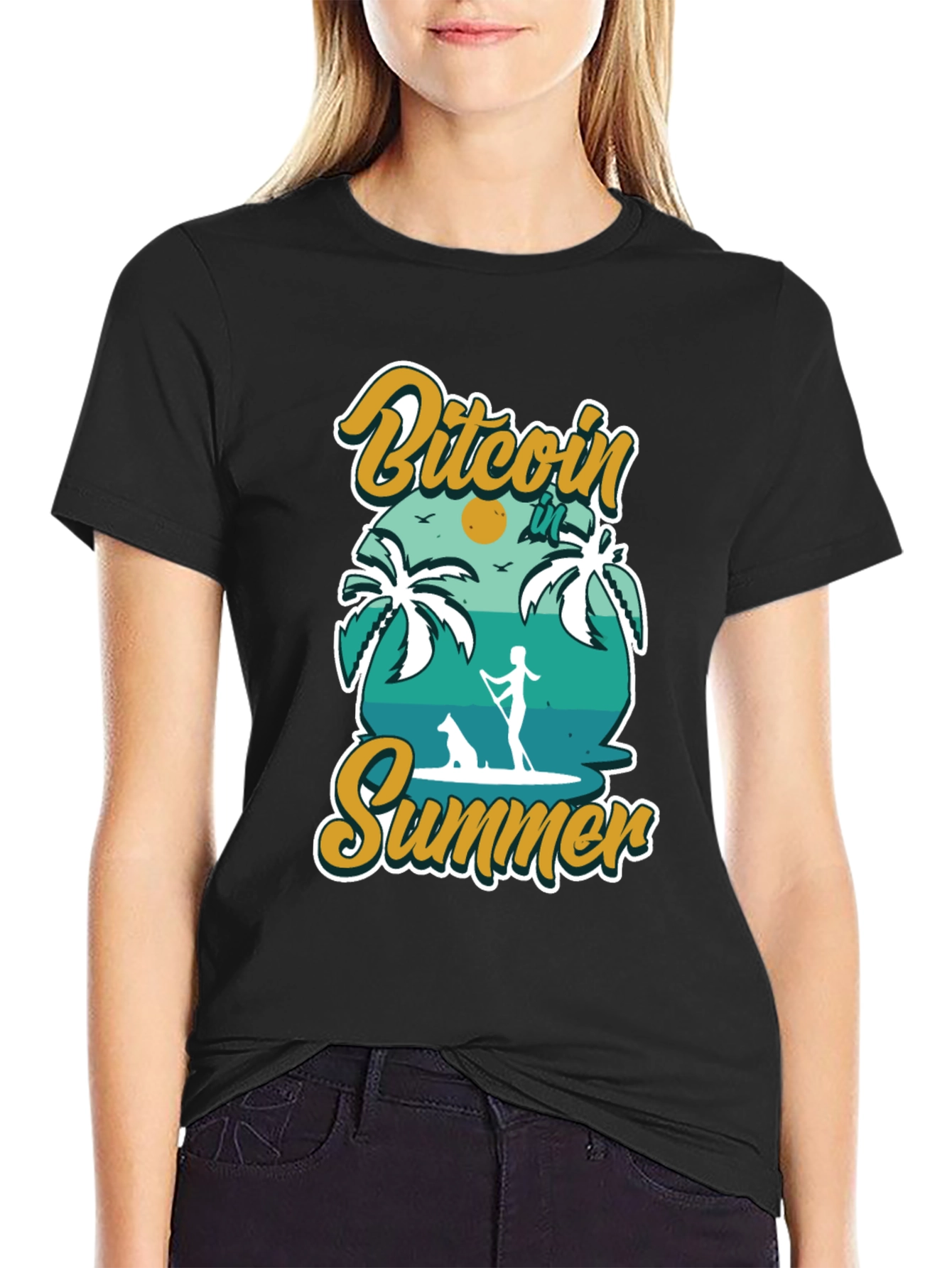 Bitcoin Summer Black T-Shirt