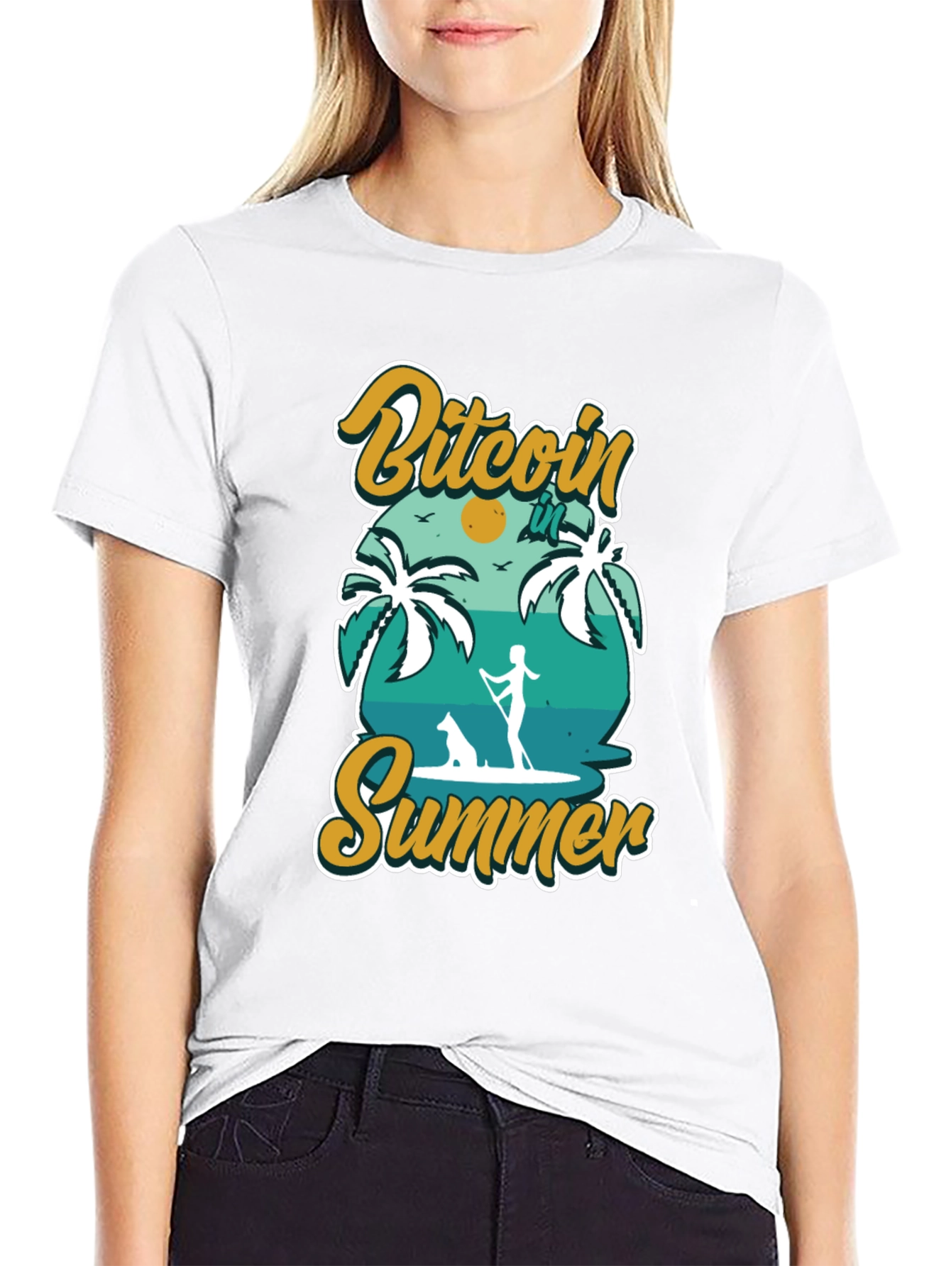 Bitcoin Summer Black T-Shirt