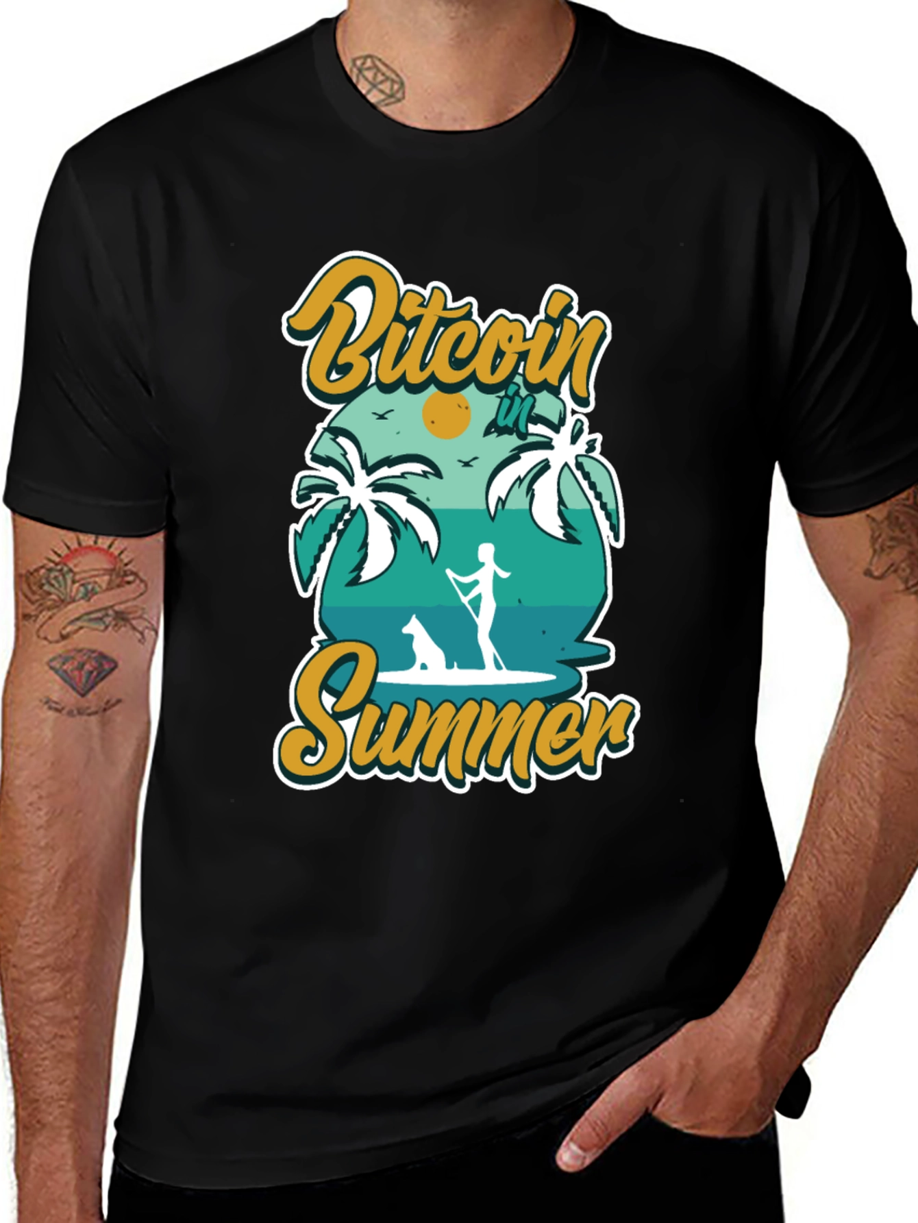 Bitcoin Summer Black T-Shirt